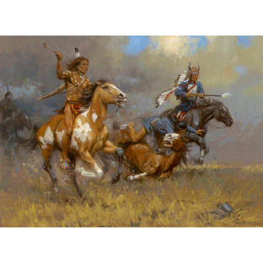 Limited edition print of Crazy Horse at Little Bighorn