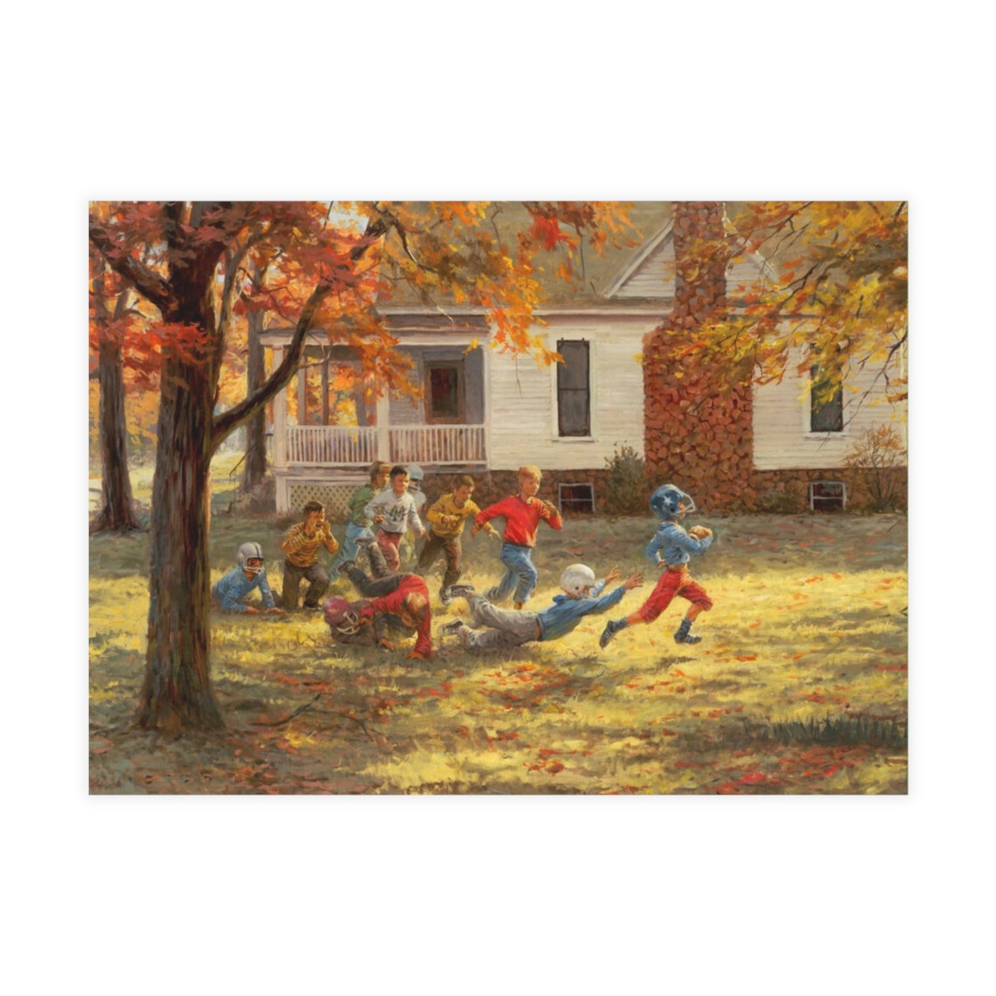 Fall Football | Elegant Postcard Bundle - Envelopes Included