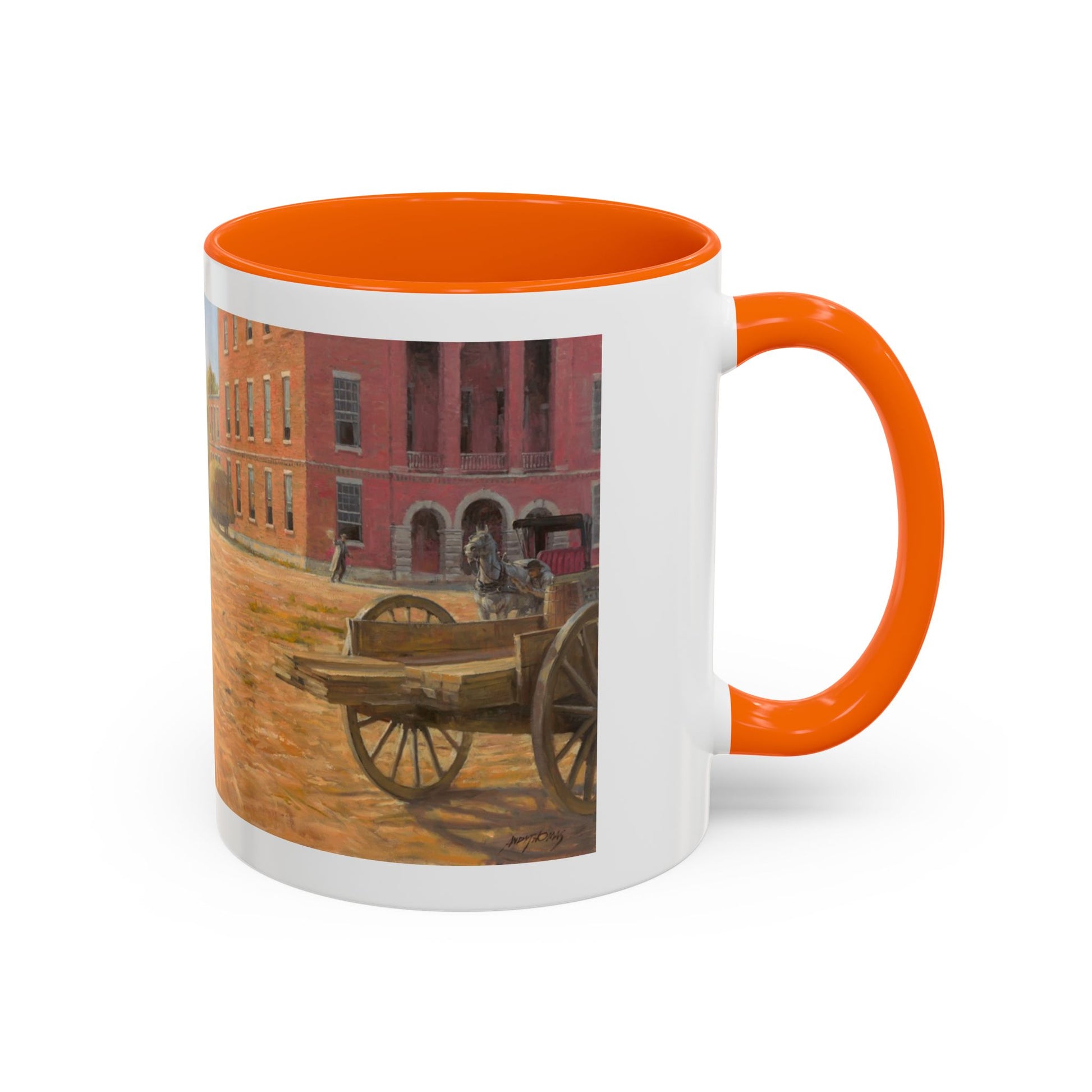 Wild Bill Hickok vs Dave Tutt | Rustic Western Accent Coffee Mug - Vintage Scene, Ideal Gift for Coffee Lovers - Andy Thomas Designs