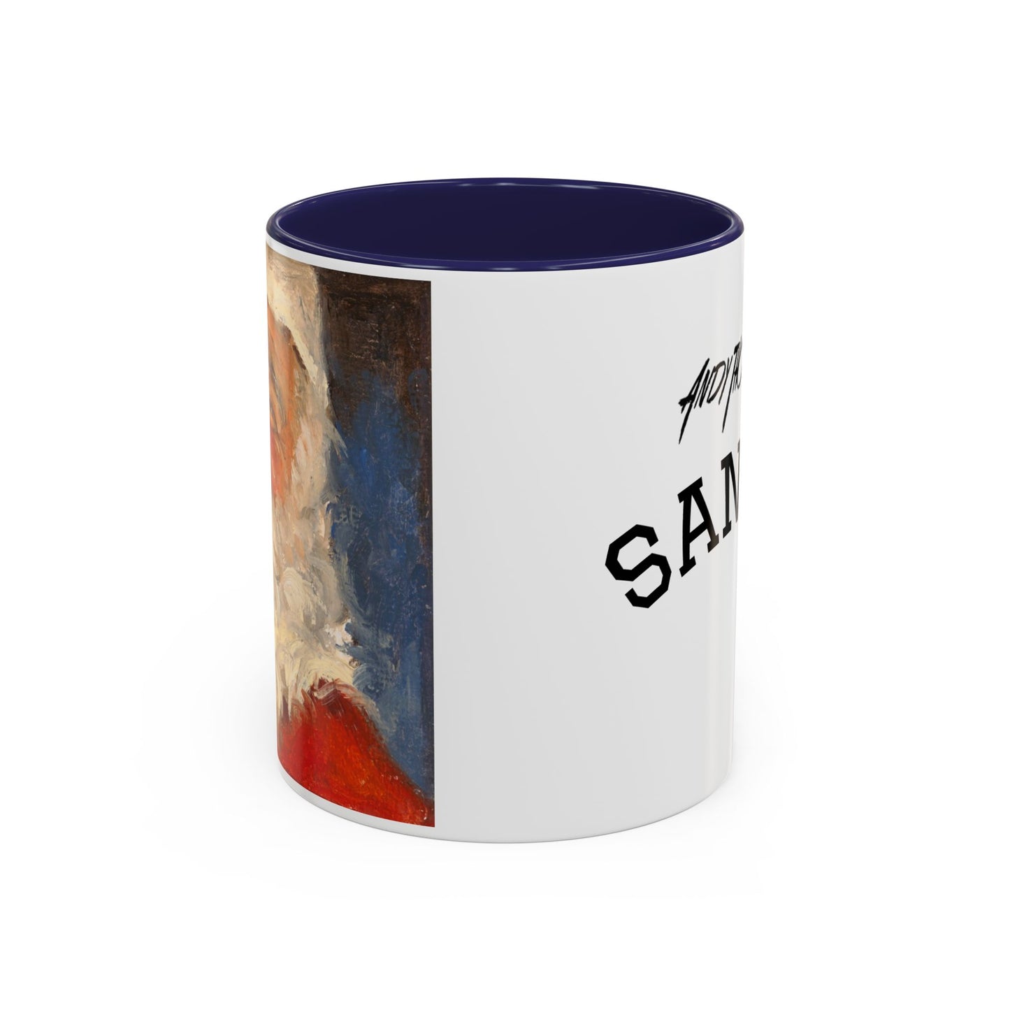 Santa Accent Coffee Mug - Holiday Gift, Christmas Decor, Santa Lover's Mug, Ceramic Coffee Cup, Unique Santa Mug