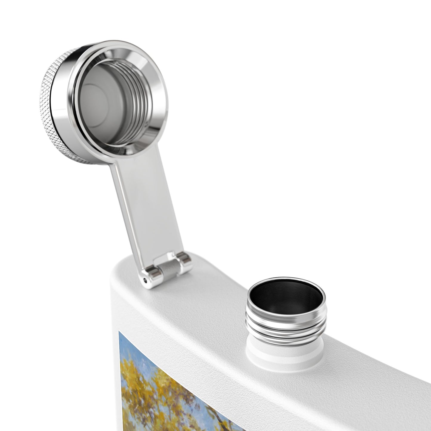 It's a Big One - Fishing Scene Stainless Steel Flask - Perfect for Outdoorsy Gifting