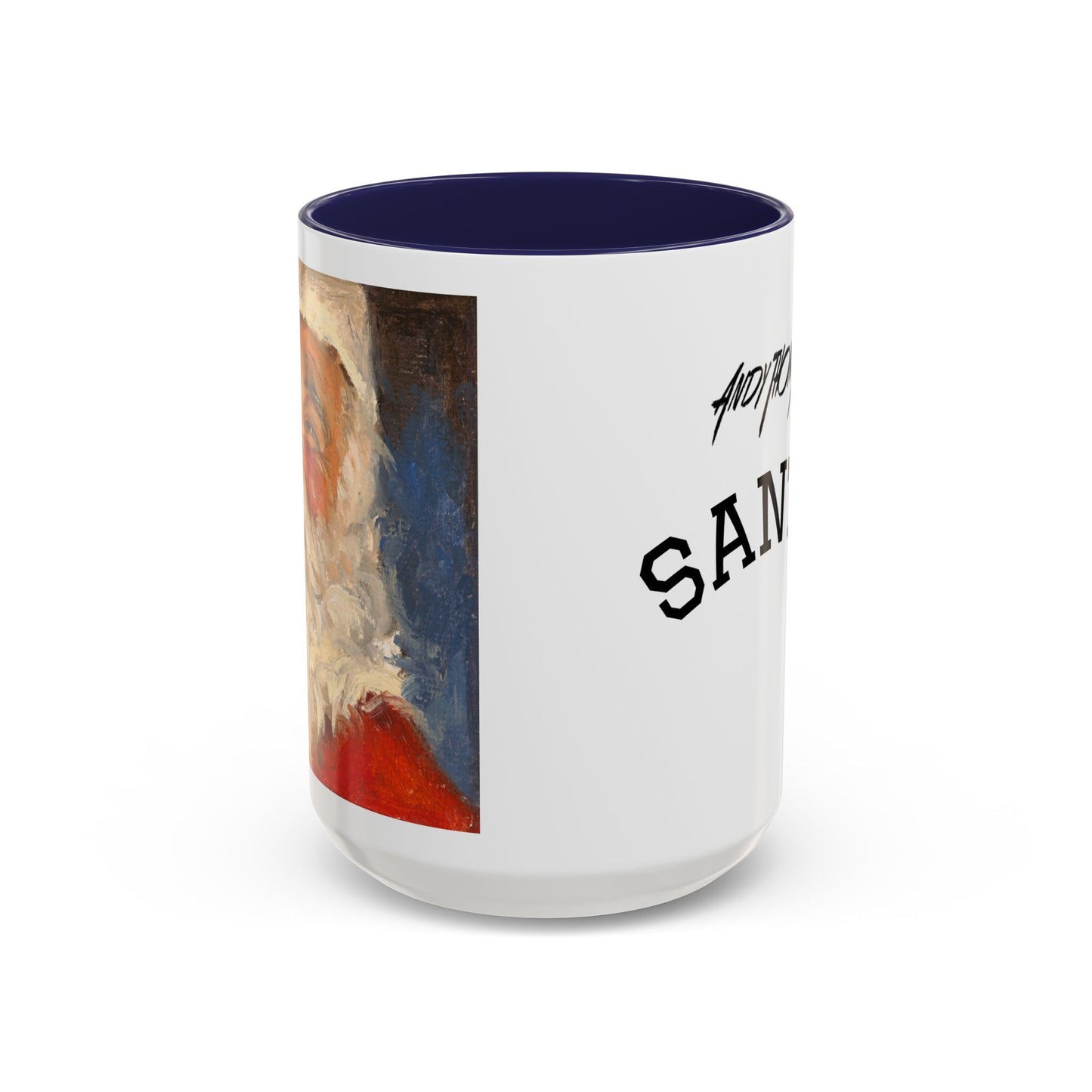 Santa Accent Coffee Mug - Holiday Gift, Christmas Decor, Santa Lover's Mug, Ceramic Coffee Cup, Unique Santa Mug