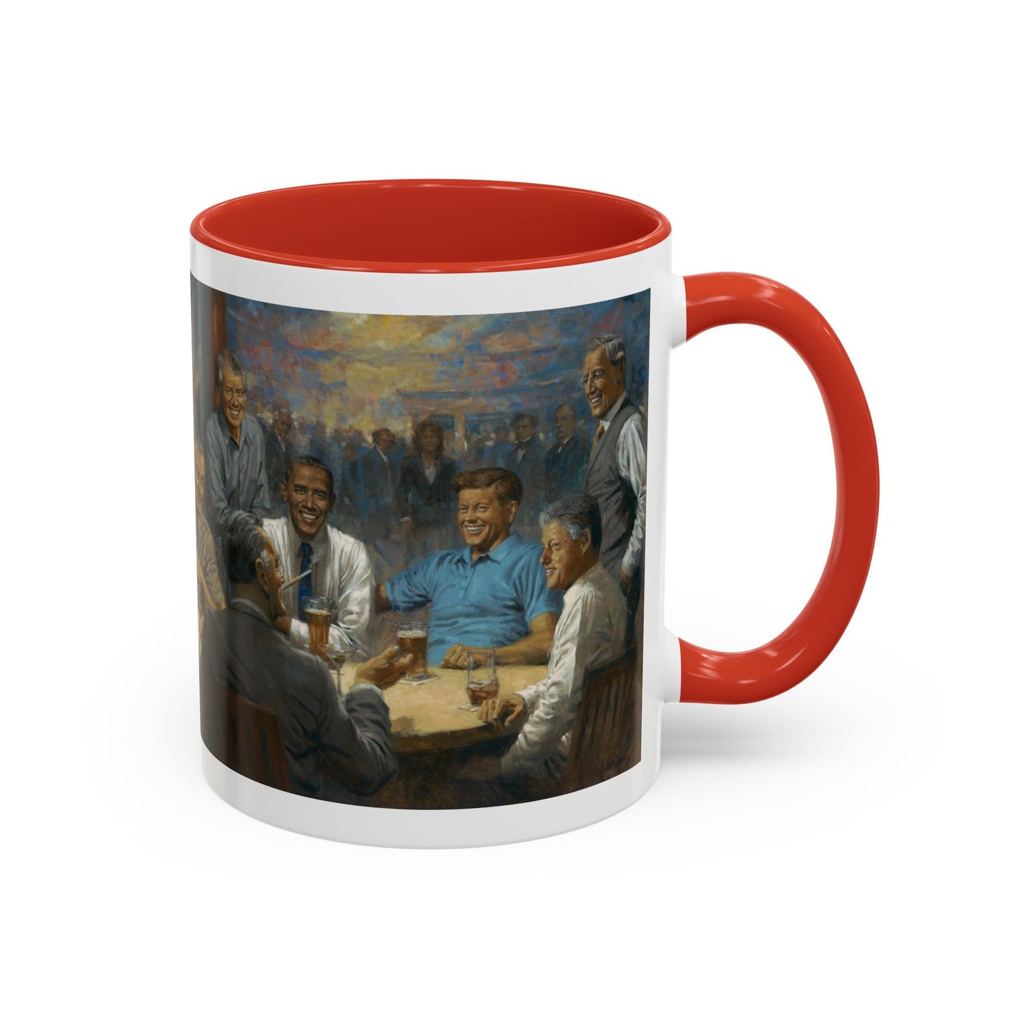 The Democratic Club Coffee Mug - 11oz & 15oz - Past Democrat Presidents Social Club with Obama