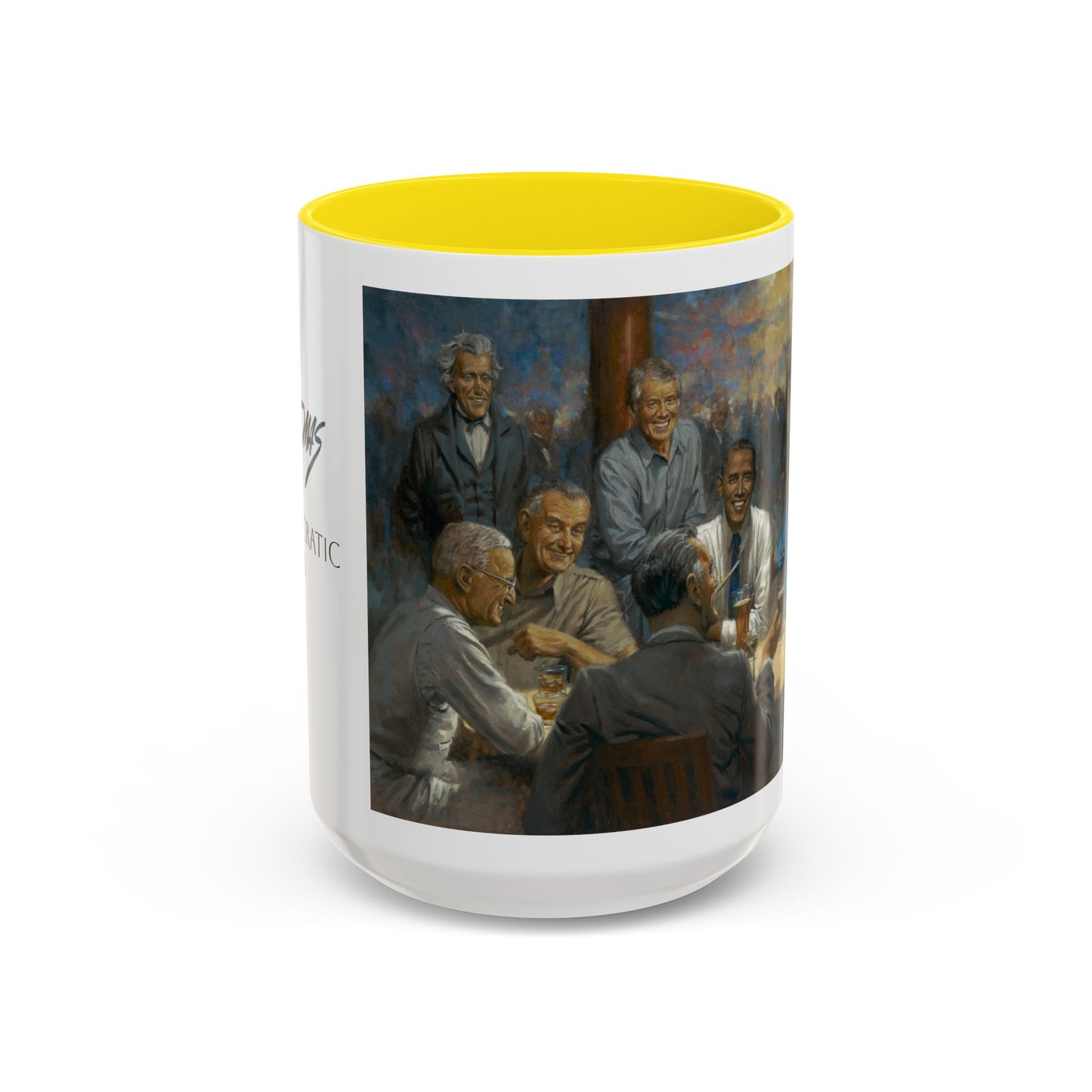 The Democratic Club Coffee Mug - 11oz & 15oz - Past Democrat Presidents Social Club with Obama