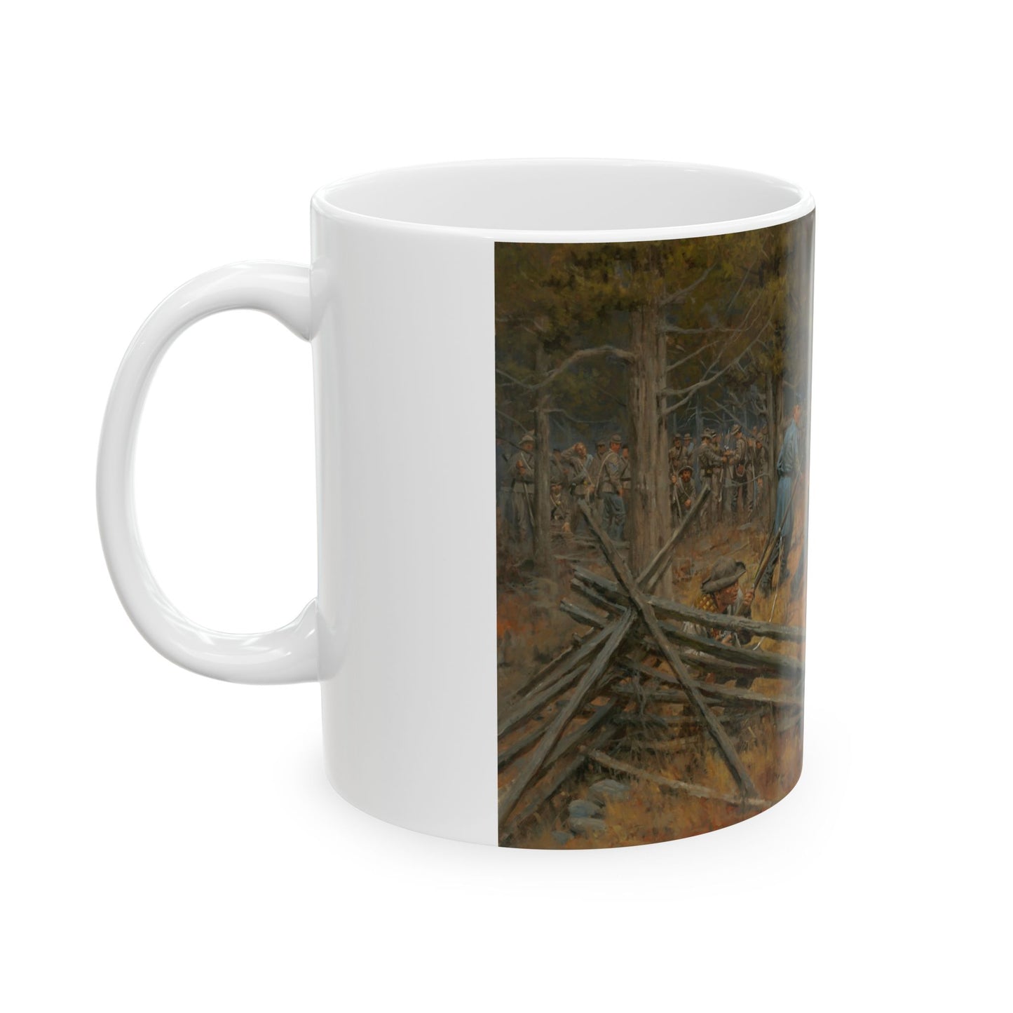 This Far, But No Farther - Ceramic Mug with Stones River Civil War Design.