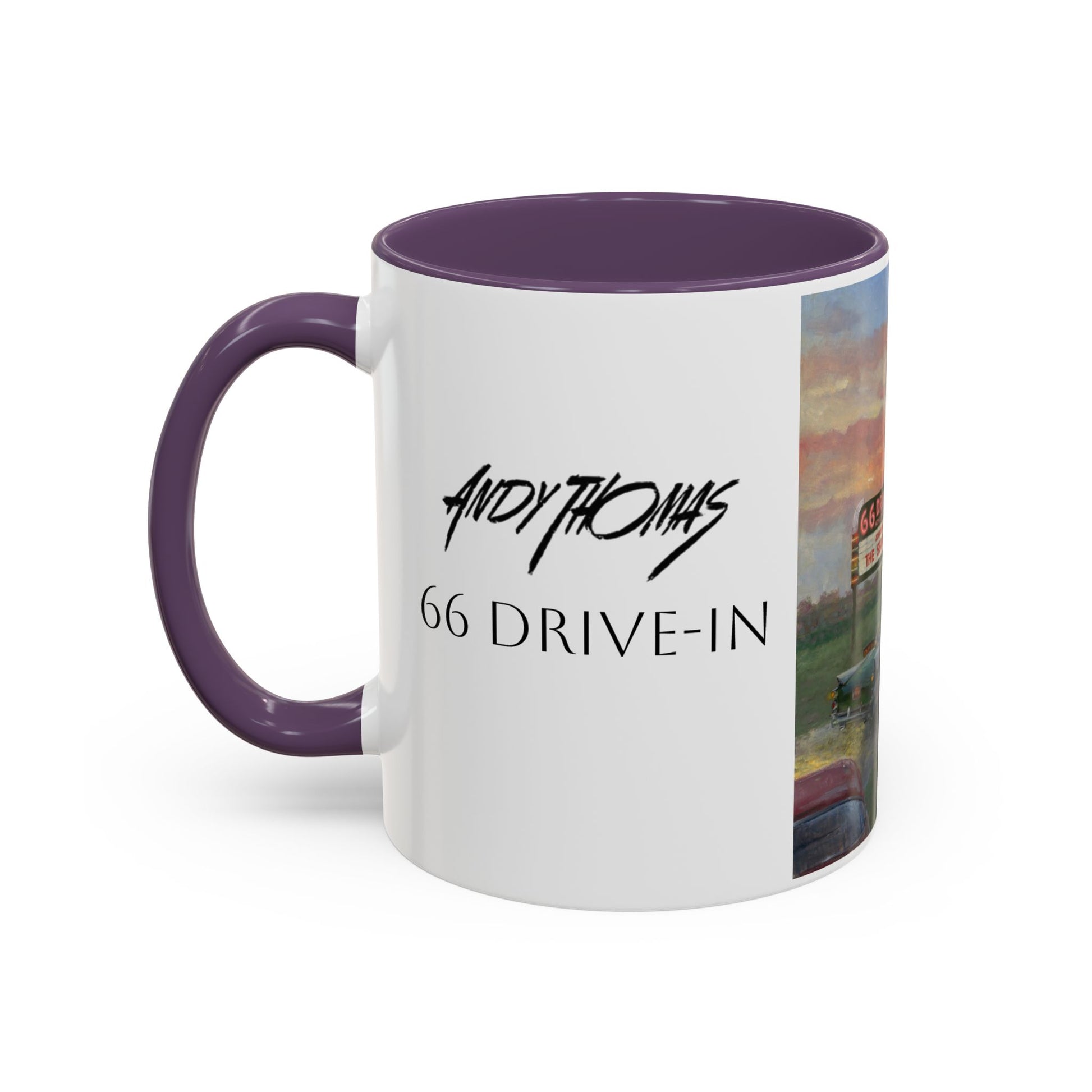 Retro Drive-In Coffee Mug - 66 Theatre Nostalgia - Andy Thomas Designs