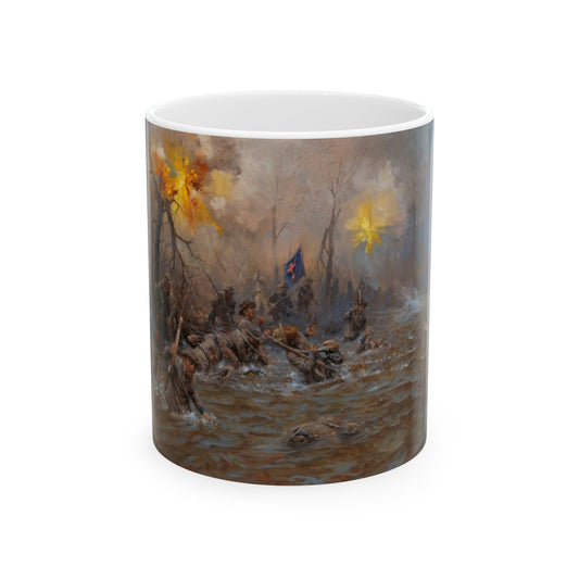 My Poor Orphans! - Ceramic Mug with Stones River Civil War Design.
