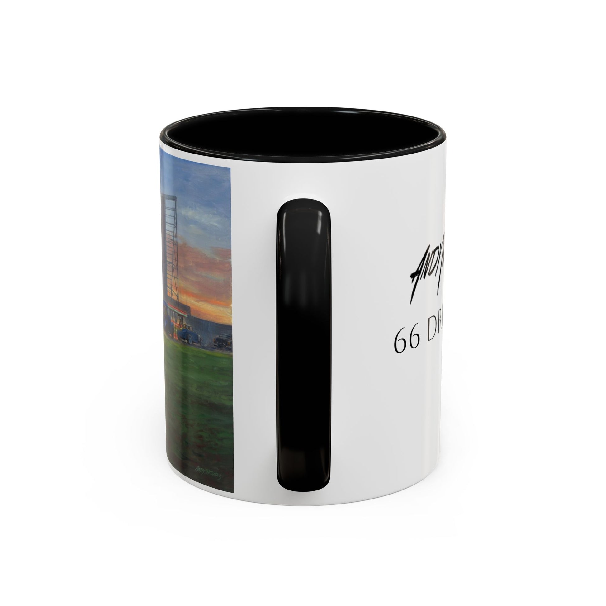 Retro Drive-In Coffee Mug - 66 Theatre Nostalgia - Andy Thomas Designs