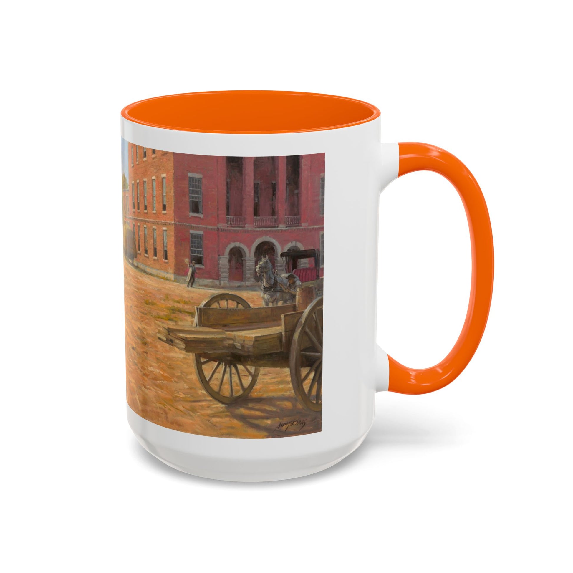 Wild Bill Hickok vs Dave Tutt | Rustic Western Accent Coffee Mug - Vintage Scene, Ideal Gift for Coffee Lovers - Andy Thomas Designs