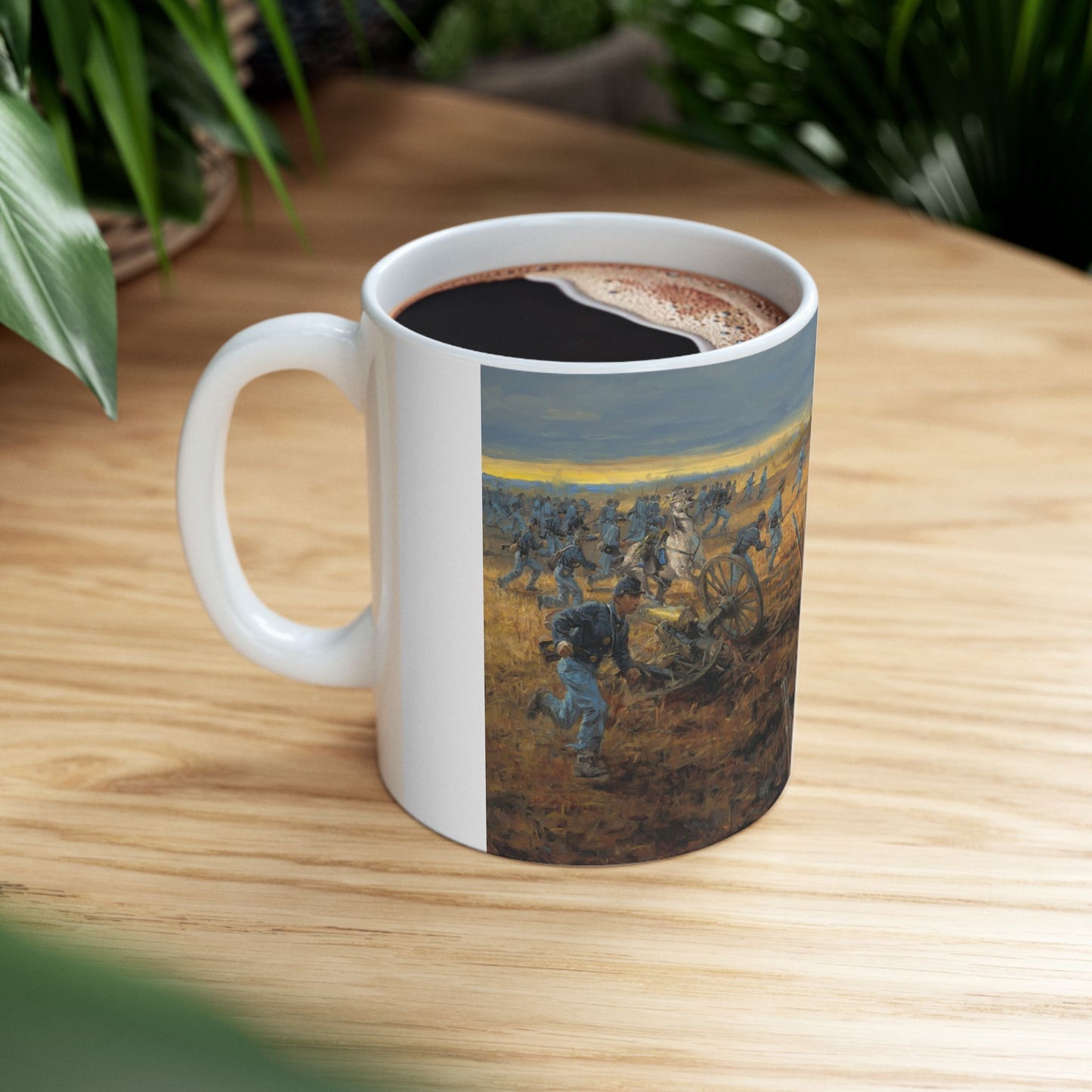 Stand Fast! The Pioneer Brigade - Ceramic Mug with Stones River Civil War Design.