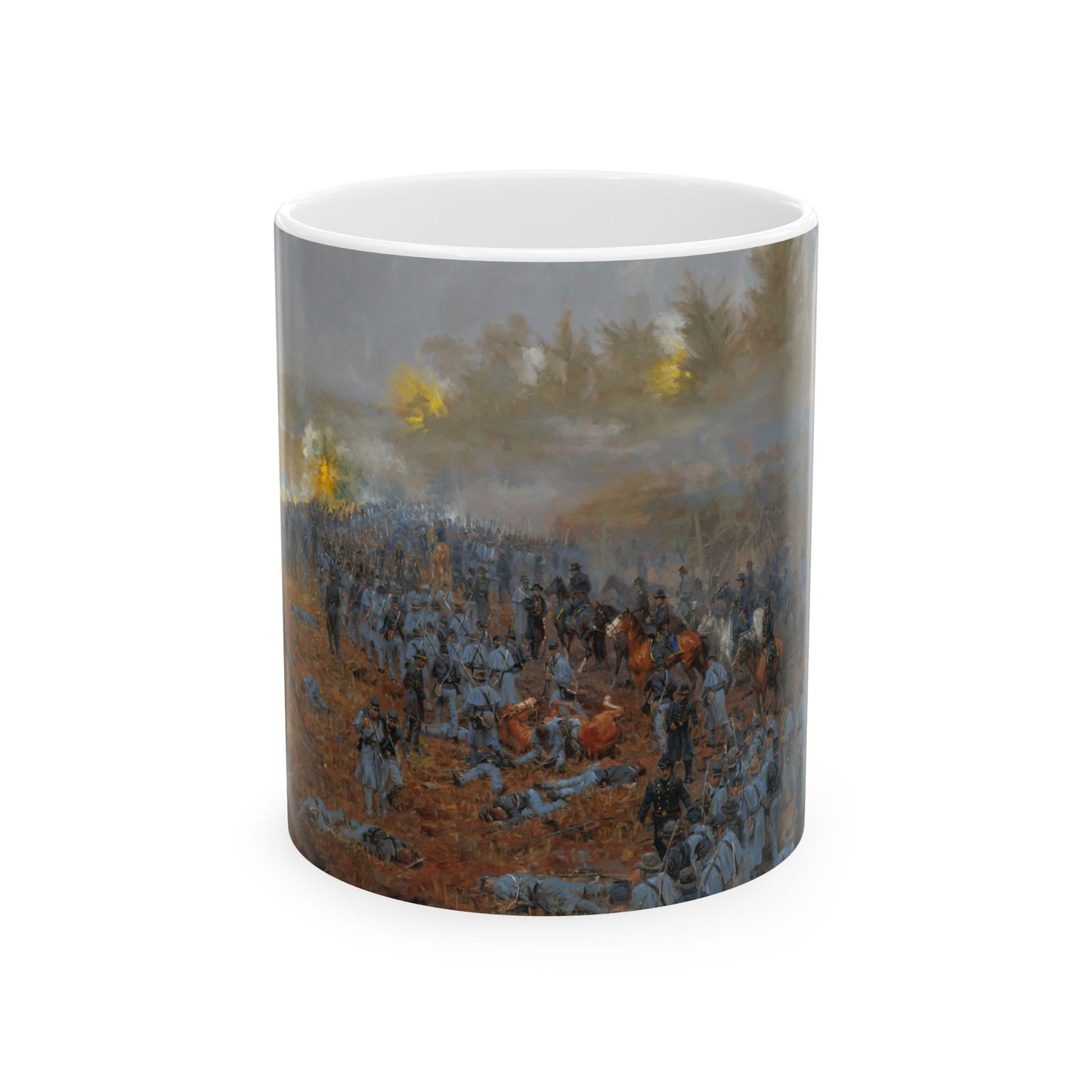 Sheridan Saves the Day - Ceramic Mug with Stones River Civil War Design.
