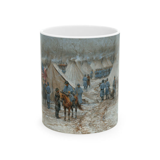 City of Soldiers - Ceramic Mug with Pea Ridge Civil War Design.