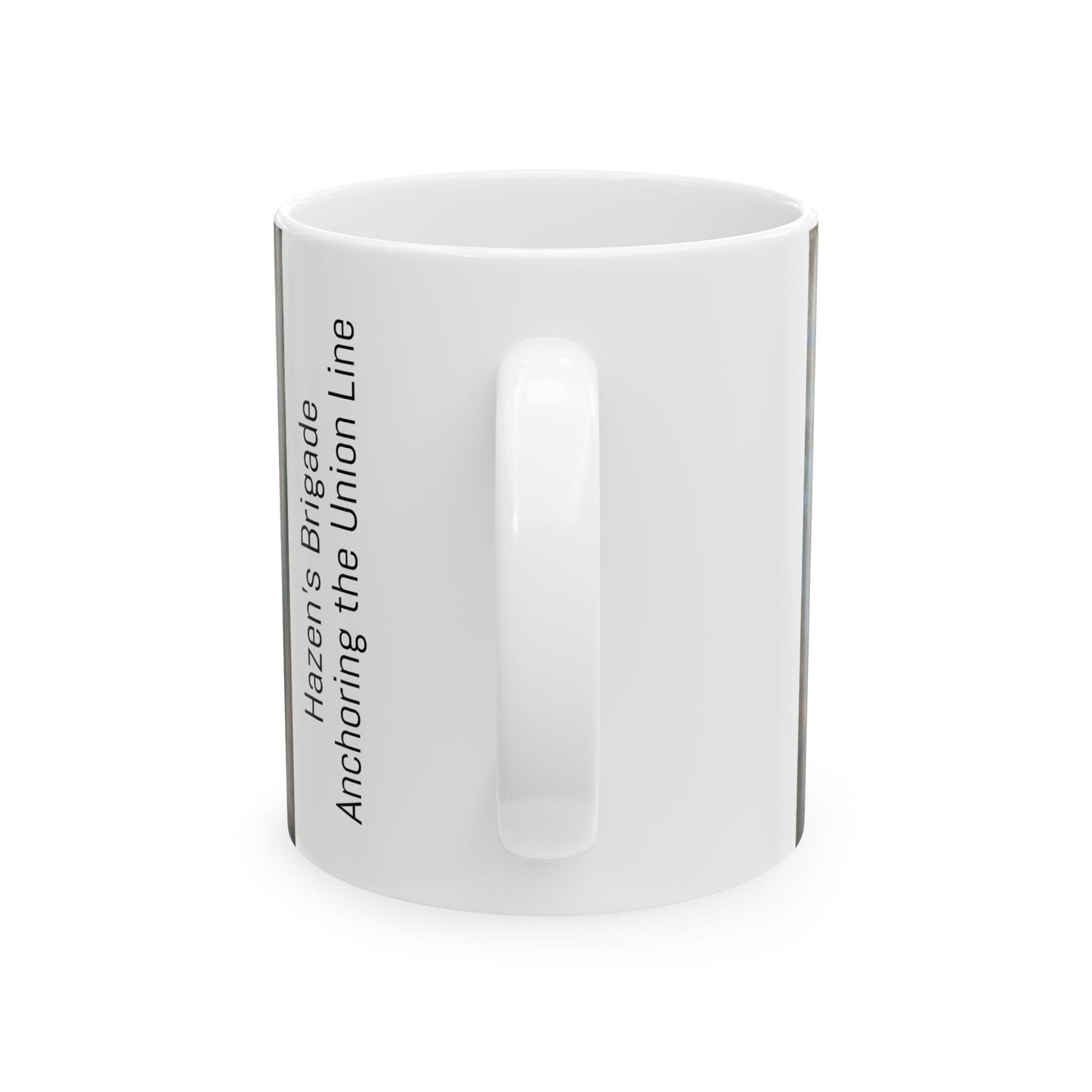 Hazen's Brigade Anchoring the Union Line - Ceramic Mug with Stones River Civil War Design.