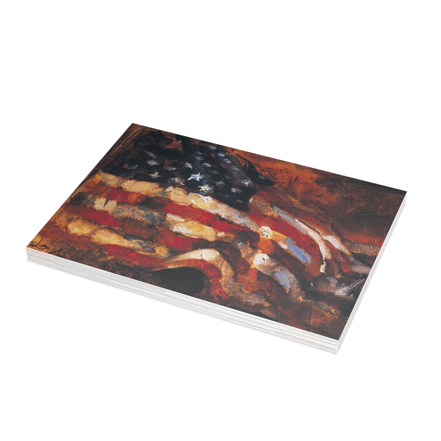 Postcards: Old Glory - Patriotic Artwork - Elegant Presidential Postcard Bundle - Envelopes Included