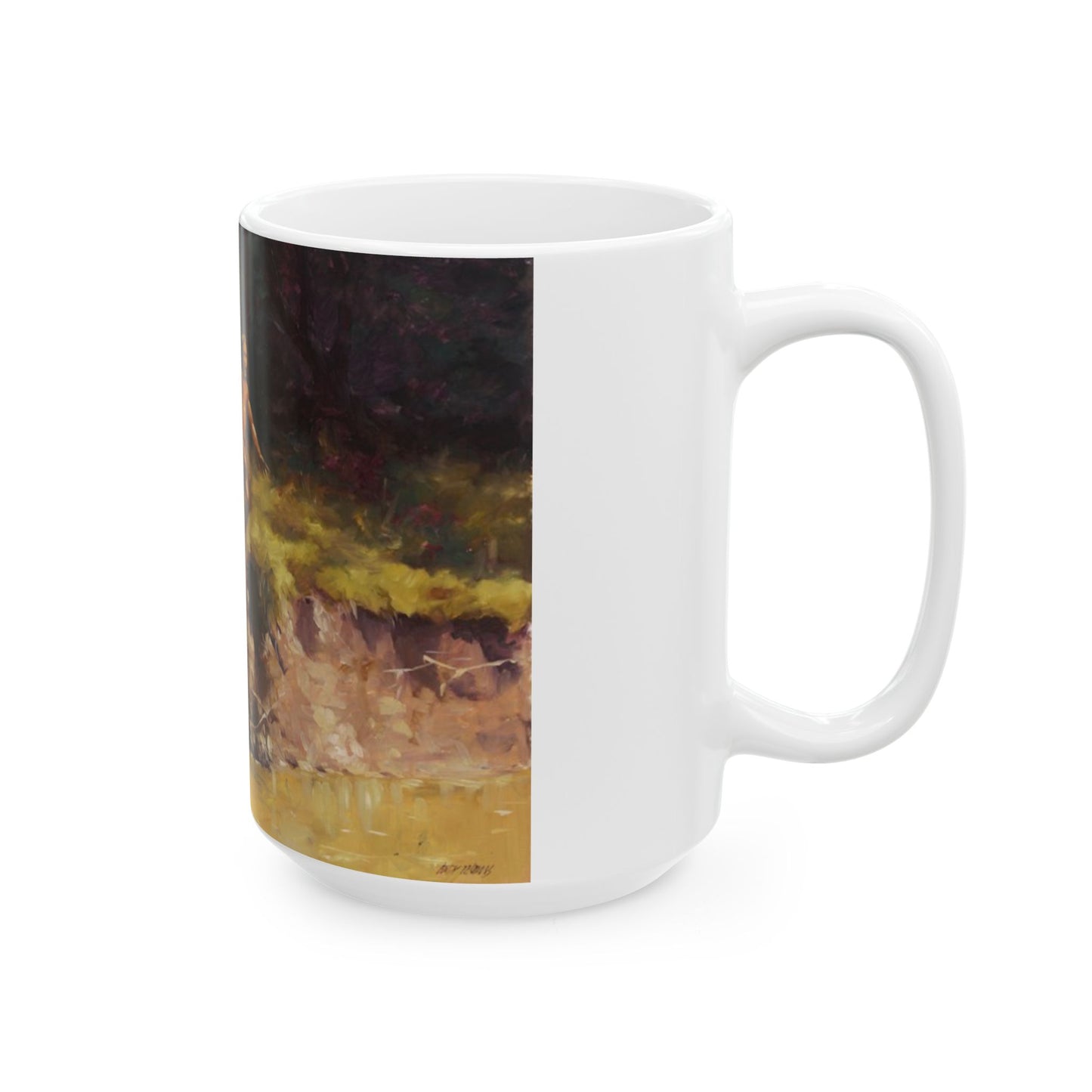 Kids in the Creek | Ceramic Mug — Vintage Country Life Coffee Cup (11oz/15oz)