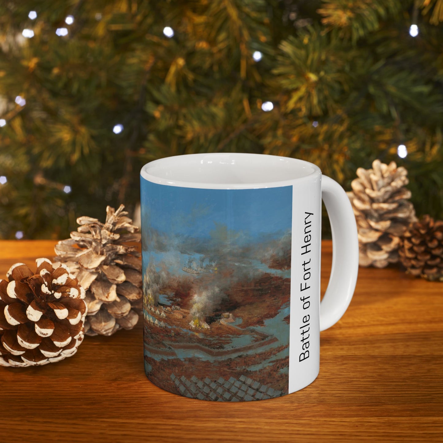 Battle of Fort Henry - Ceramic Mug with Civil War Design.