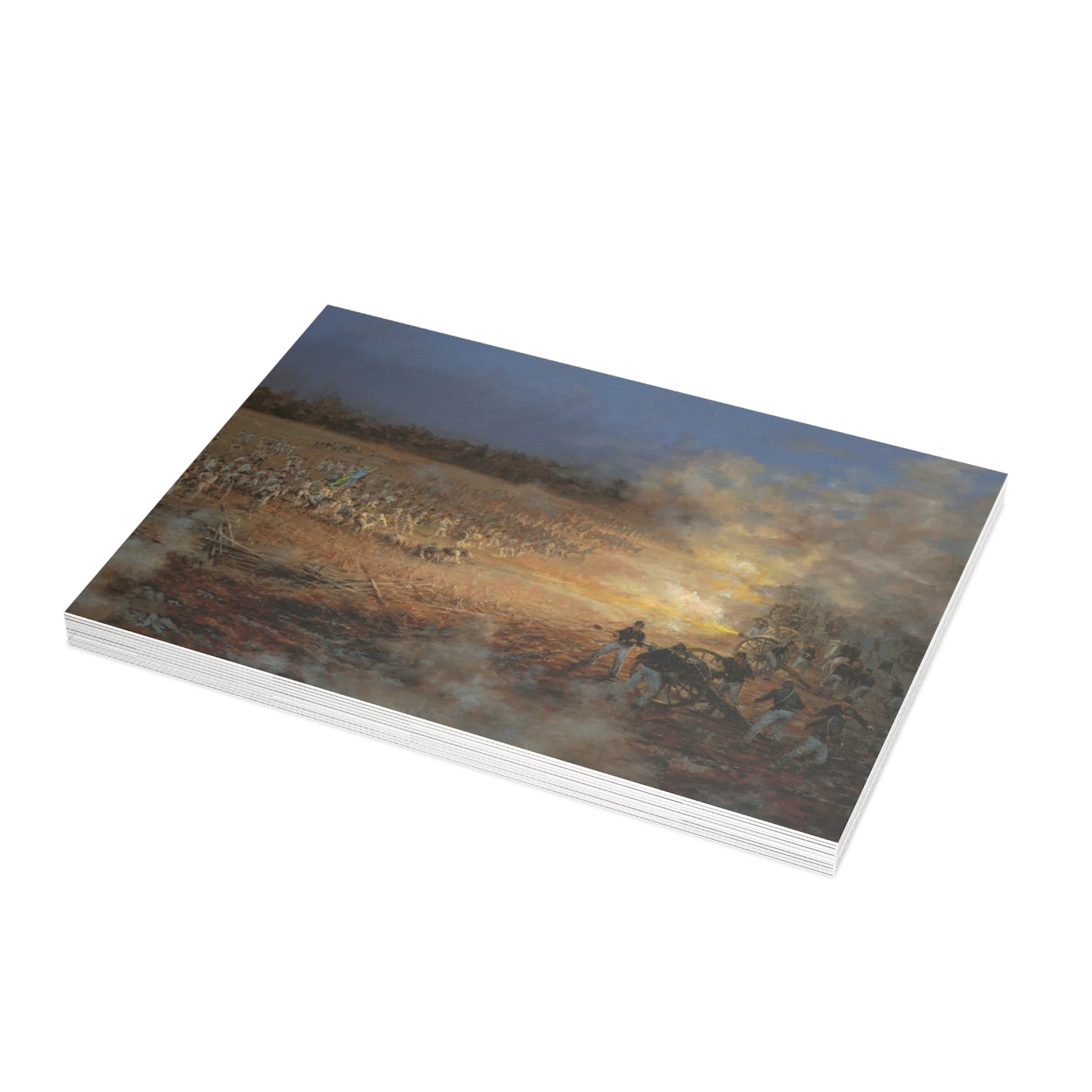 Note Cards: Confederate Sunset - Envelopes Included