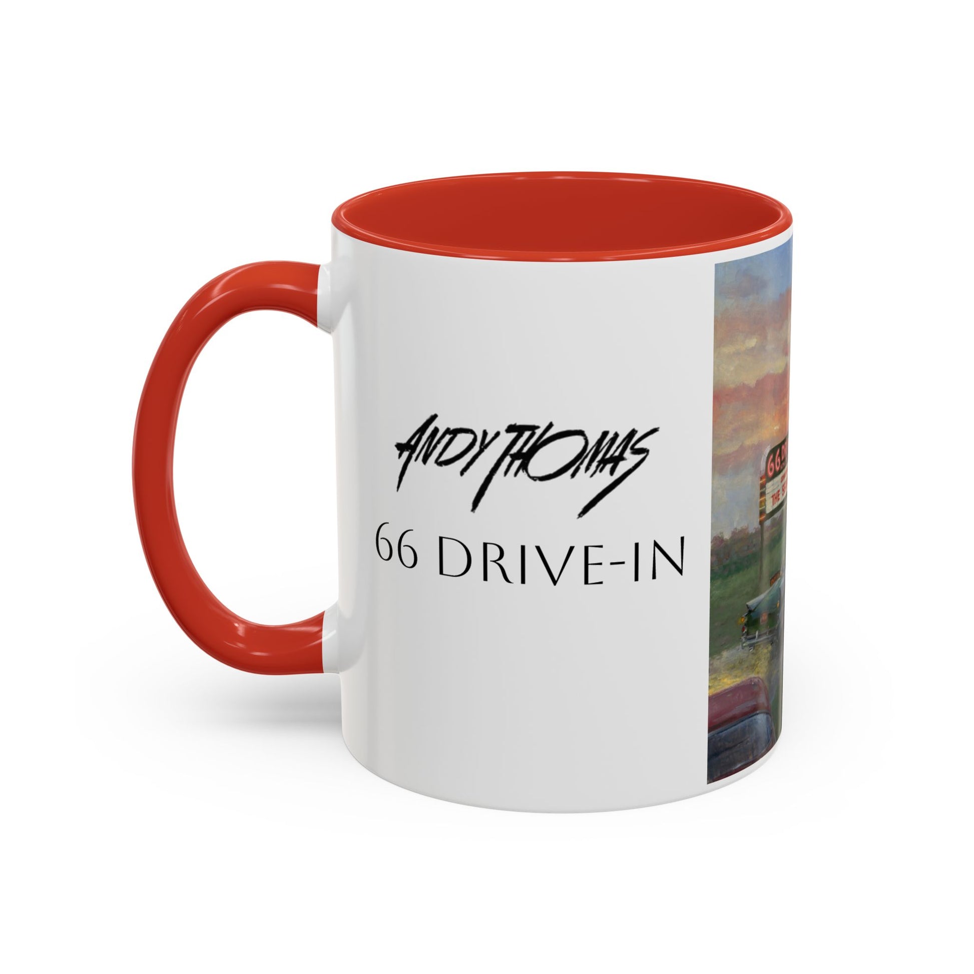 Retro Drive-In Coffee Mug - 66 Theatre Nostalgia - Andy Thomas Designs