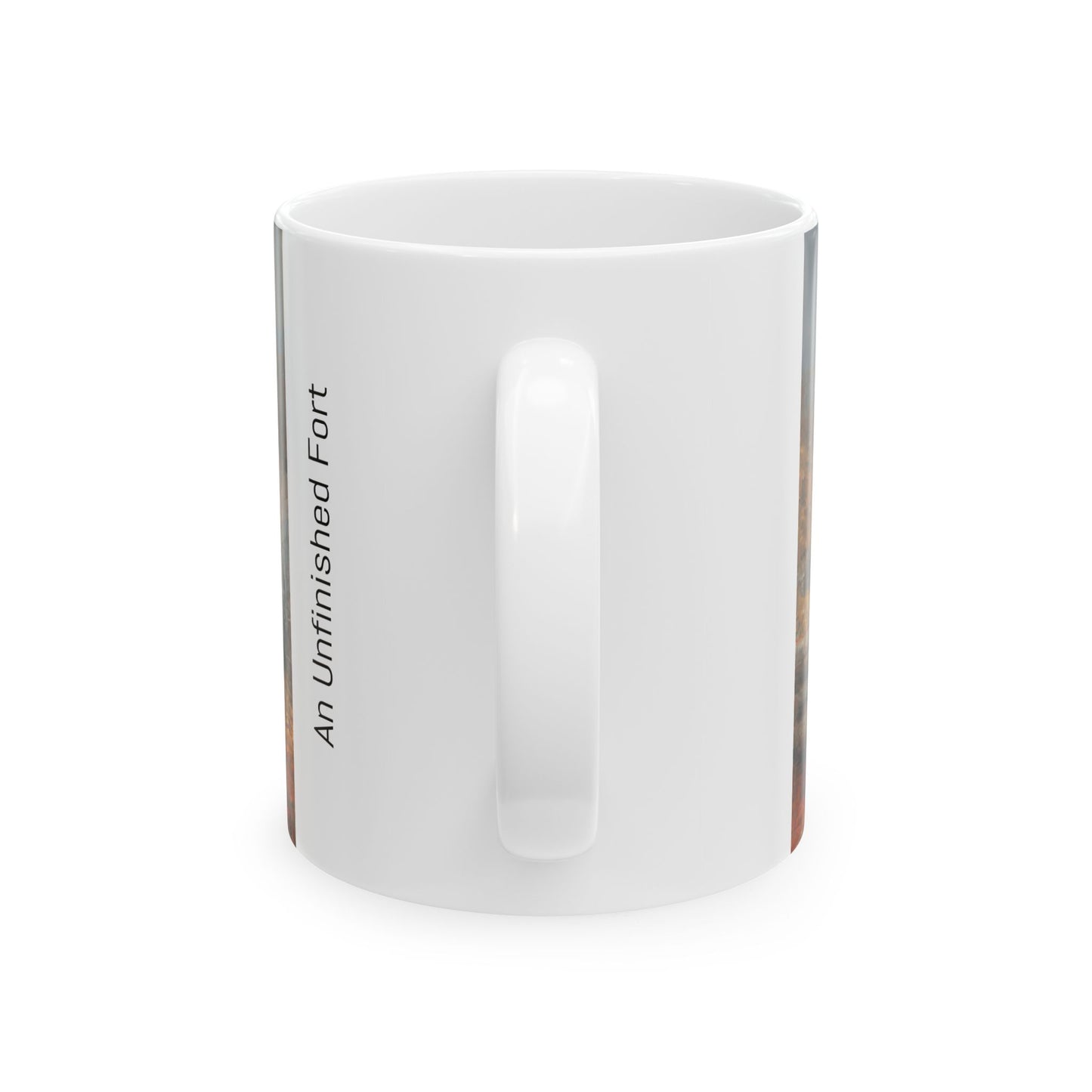 An Unfinished Fort - Ceramic Mug with Fort Henry Civil War Design.