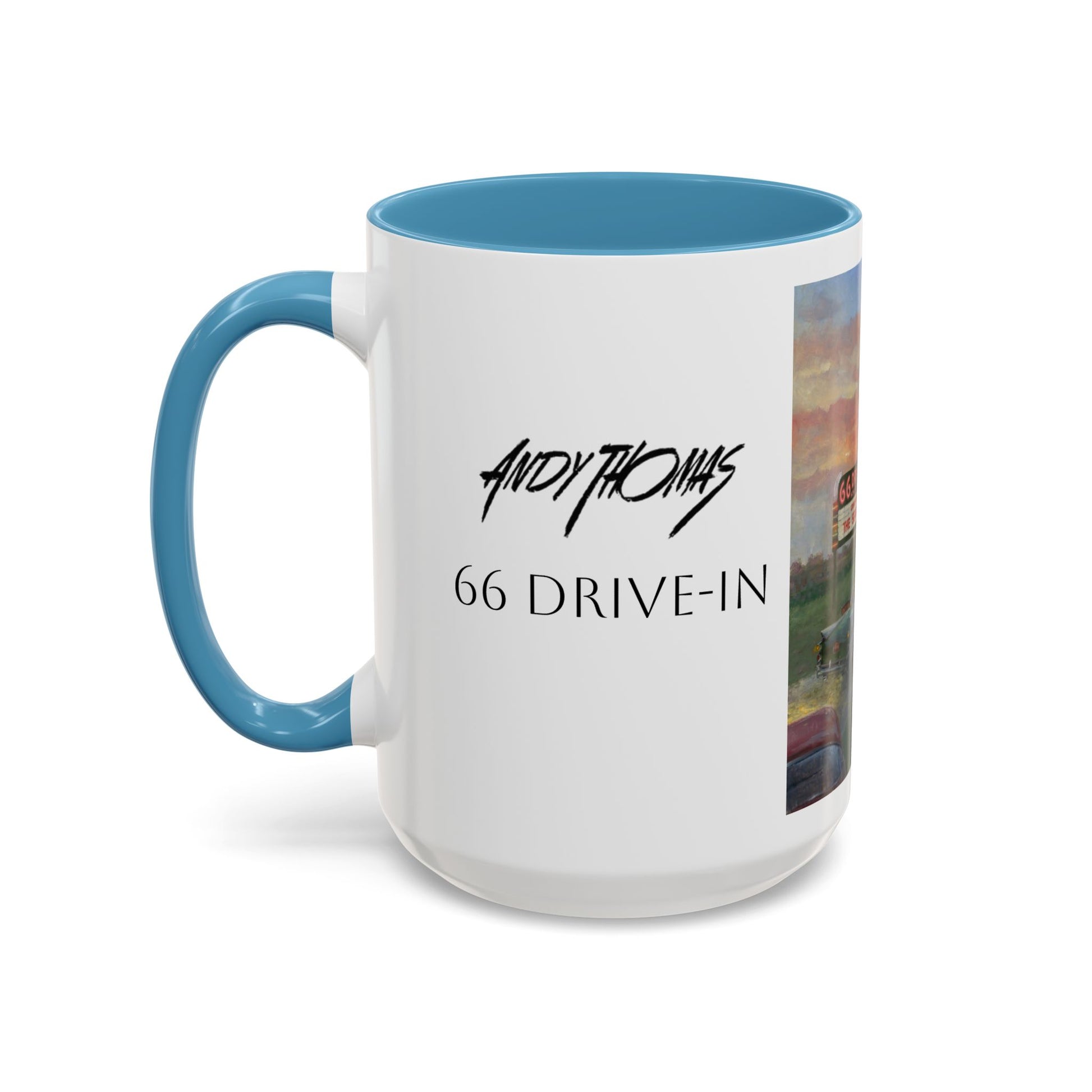 Retro Drive-In Coffee Mug - 66 Theatre Nostalgia - Andy Thomas Designs