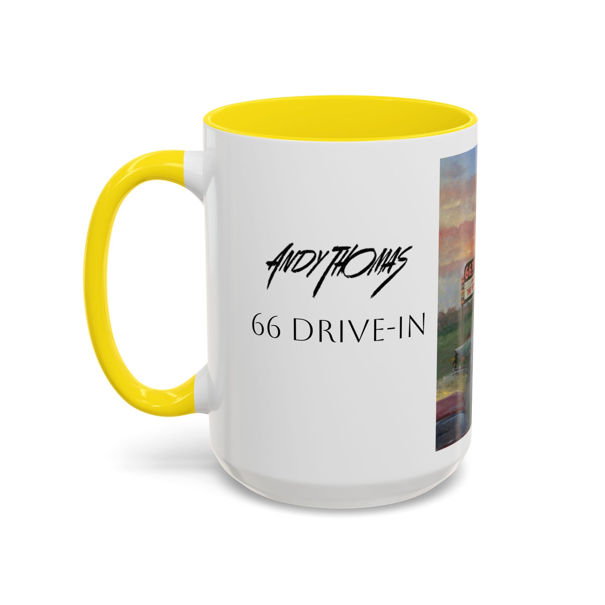 Retro Drive-In Coffee Mug - 66 Theatre Nostalgia - Andy Thomas Designs