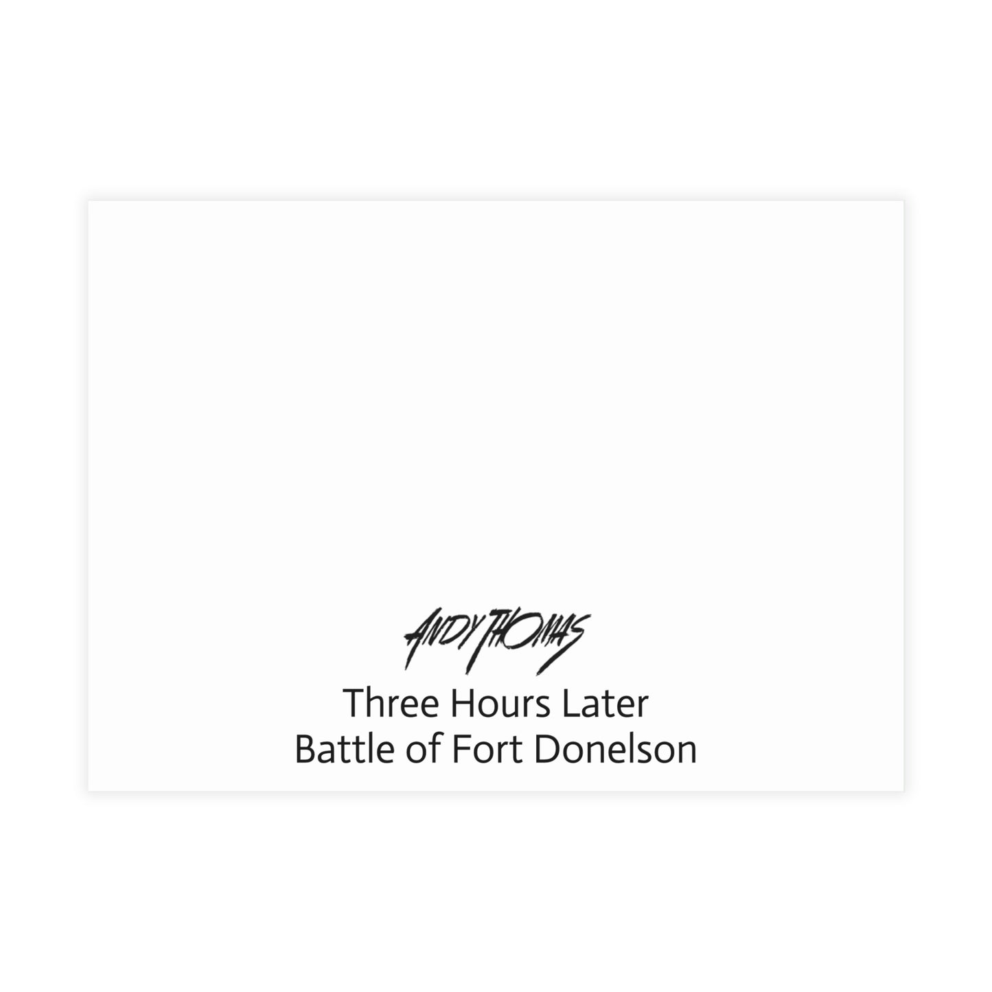 Note Cards: Three Hours Later - Envelopes Included