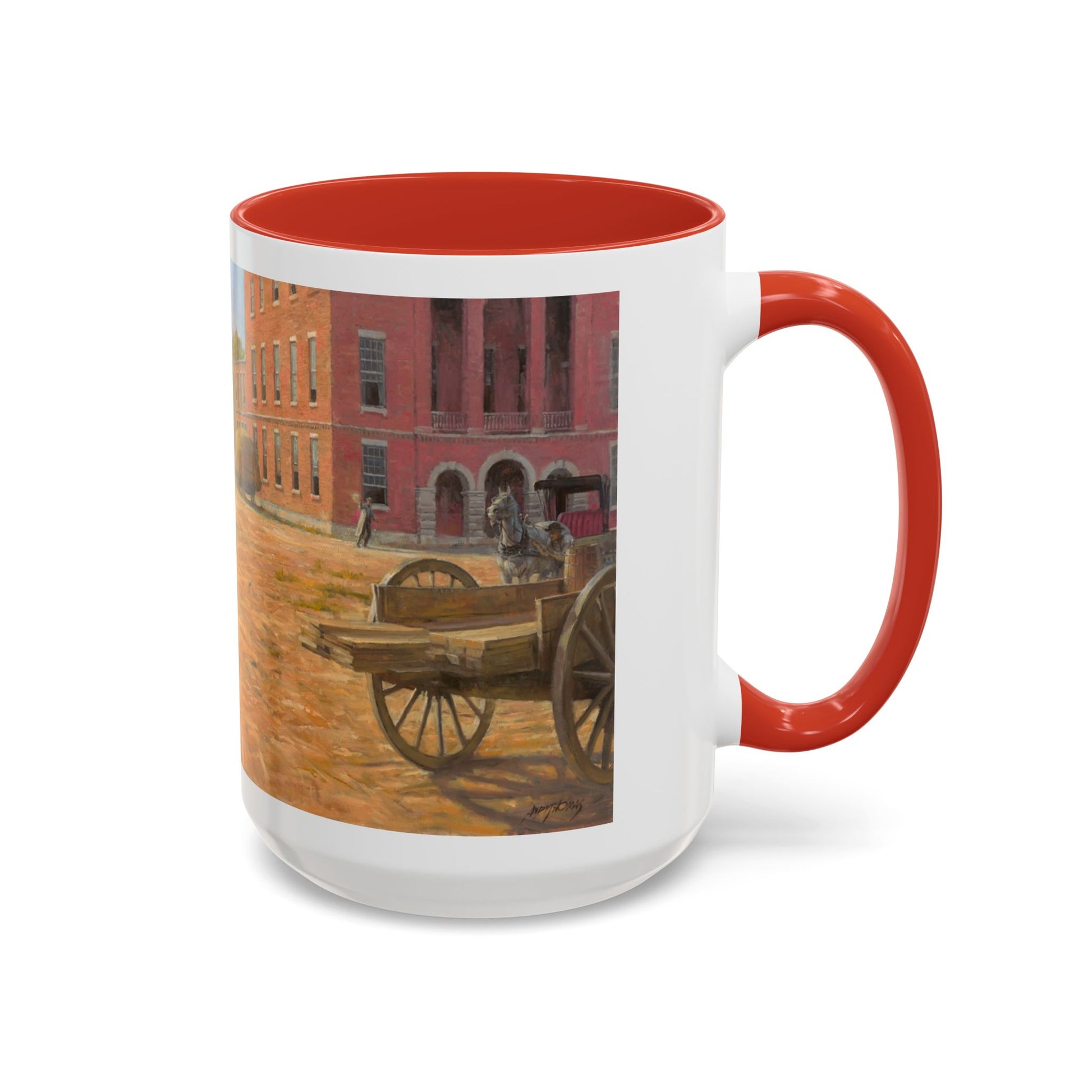 Wild Bill Hickok vs Dave Tutt | Rustic Western Accent Coffee Mug - Vintage Scene, Ideal Gift for Coffee Lovers - Andy Thomas Designs