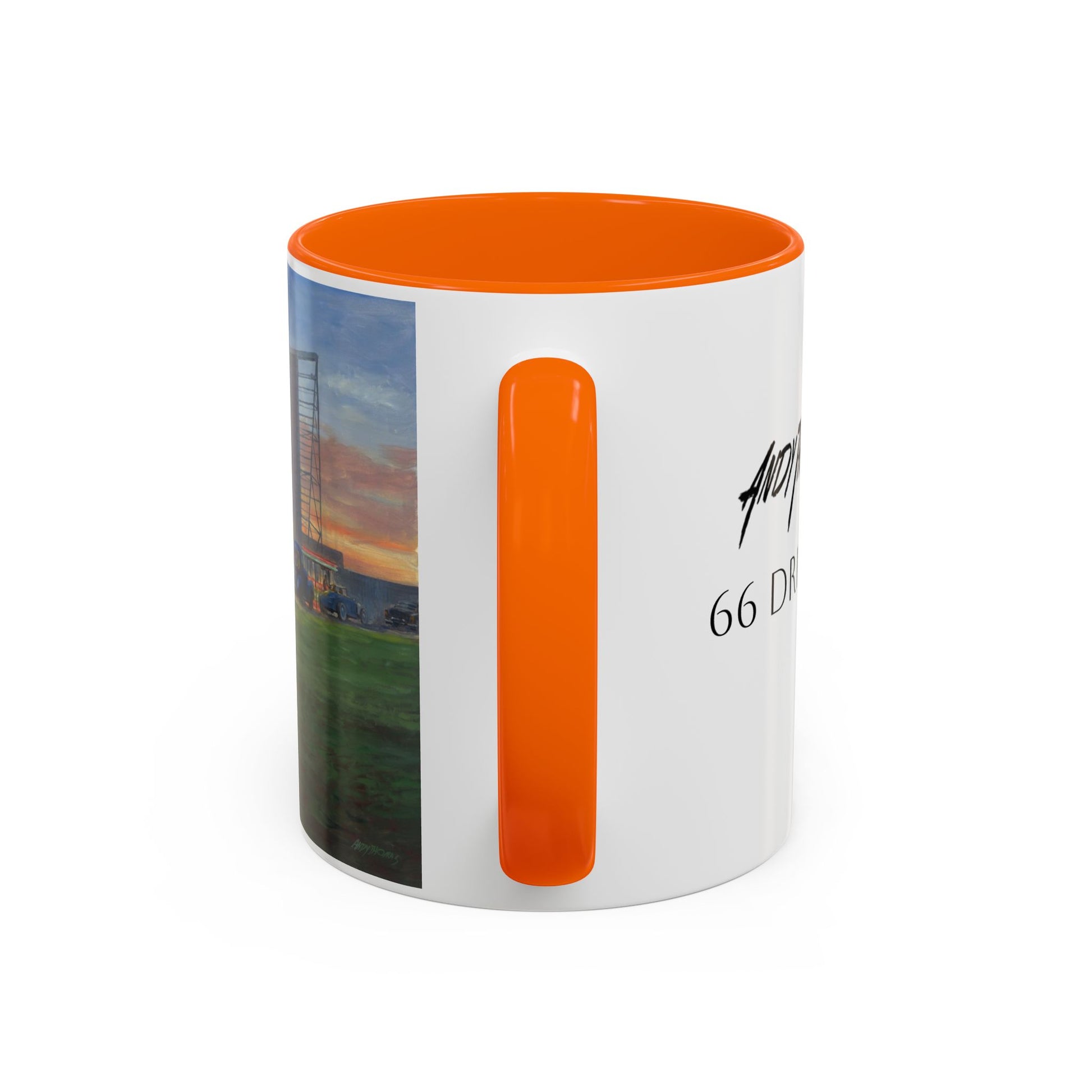 Retro Drive-In Coffee Mug - 66 Theatre Nostalgia - Andy Thomas Designs