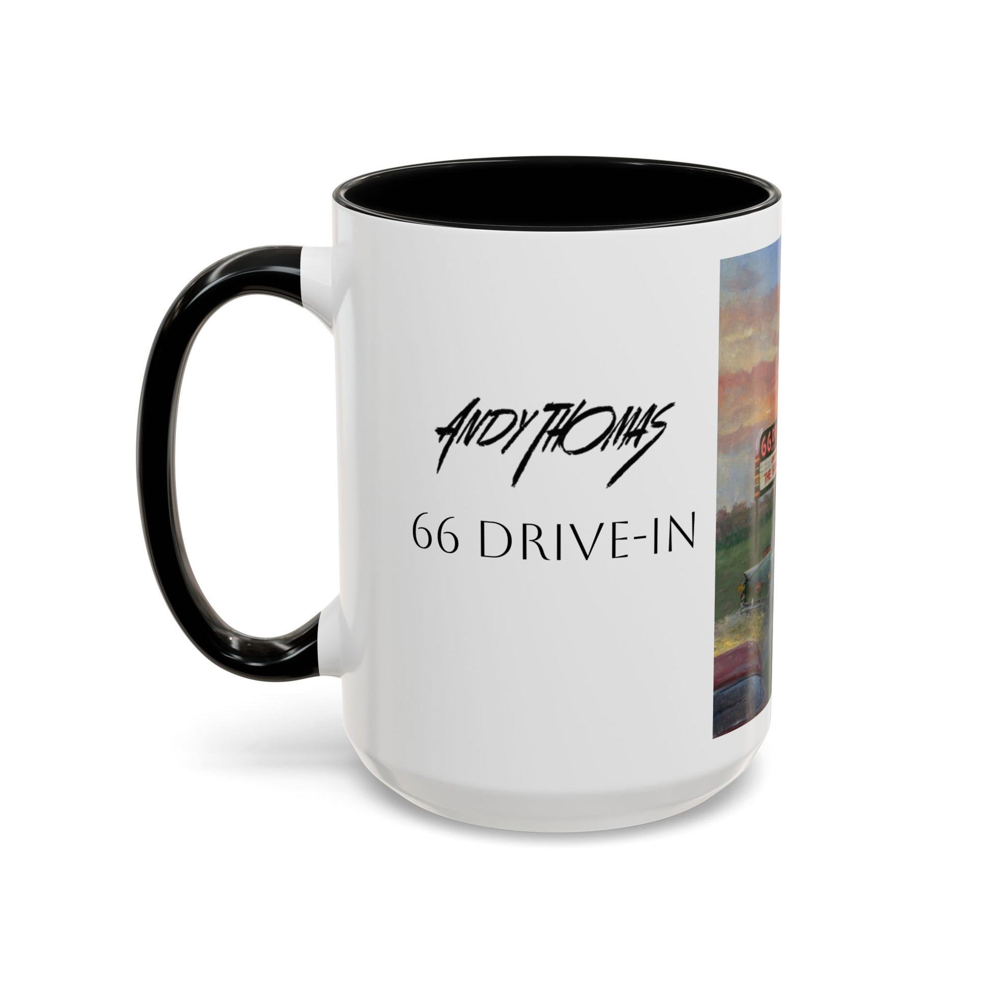Retro Drive-In Coffee Mug - 66 Theatre Nostalgia - Andy Thomas Designs