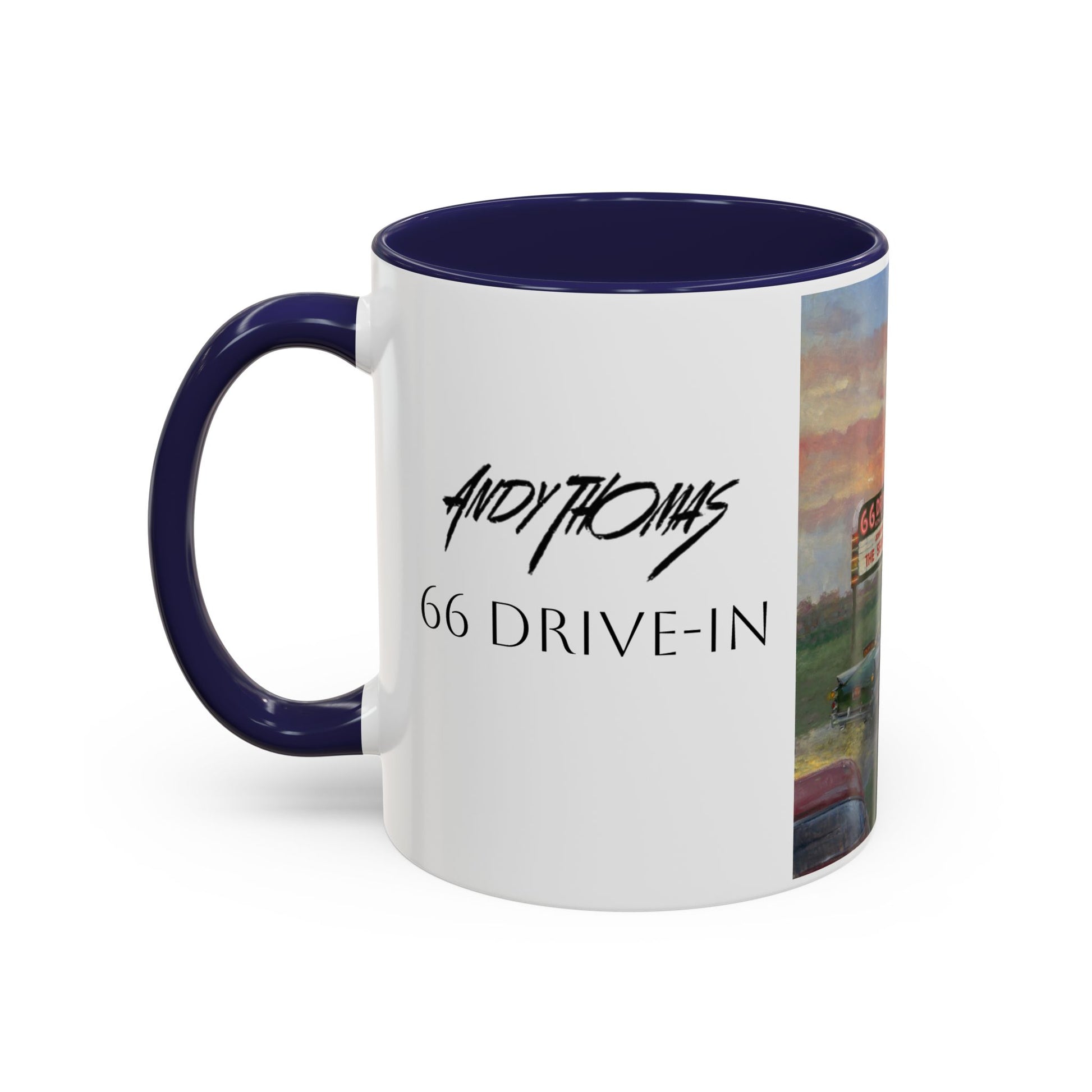 Retro Drive-In Coffee Mug - 66 Theatre Nostalgia - Andy Thomas Designs