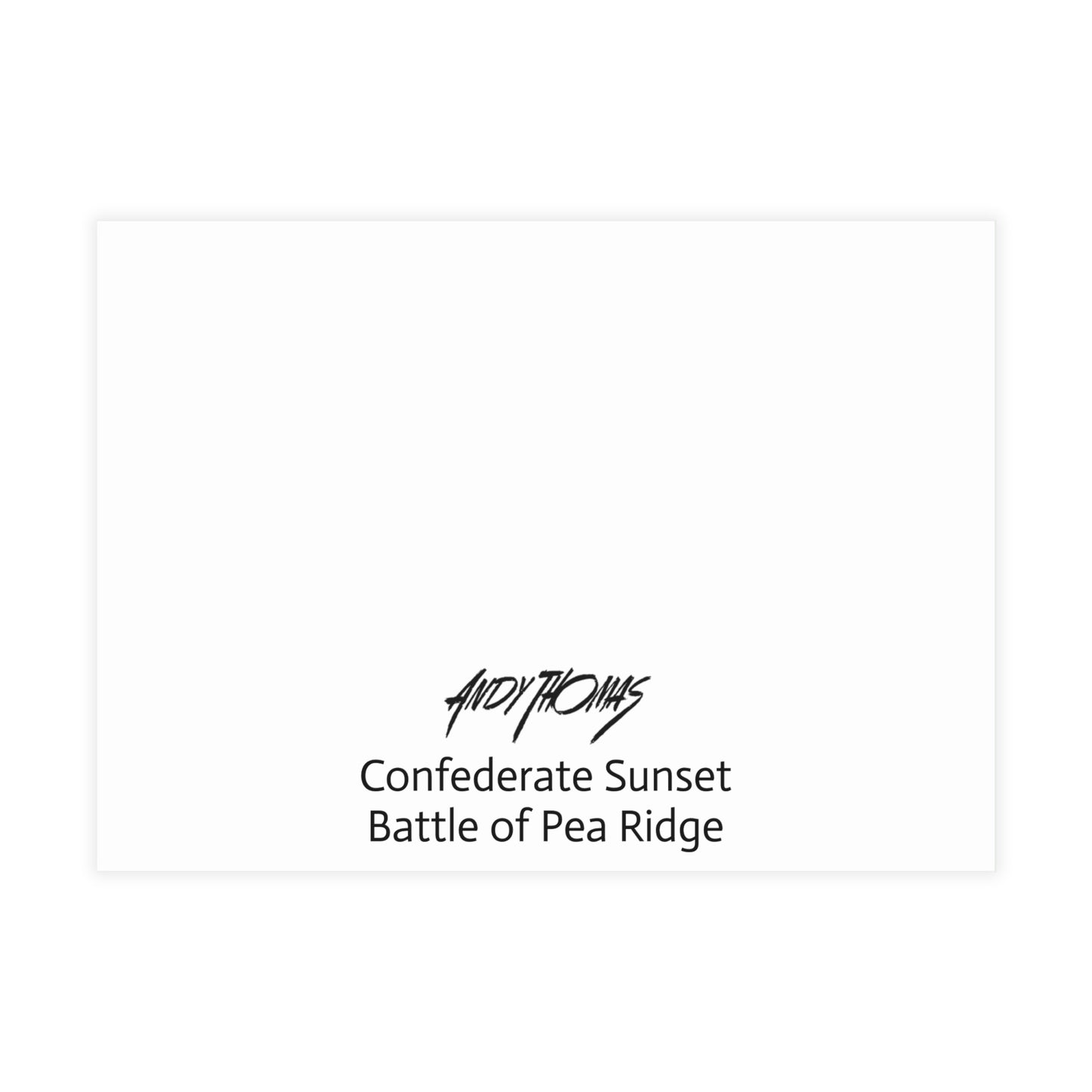 Note Cards: Confederate Sunset - Envelopes Included