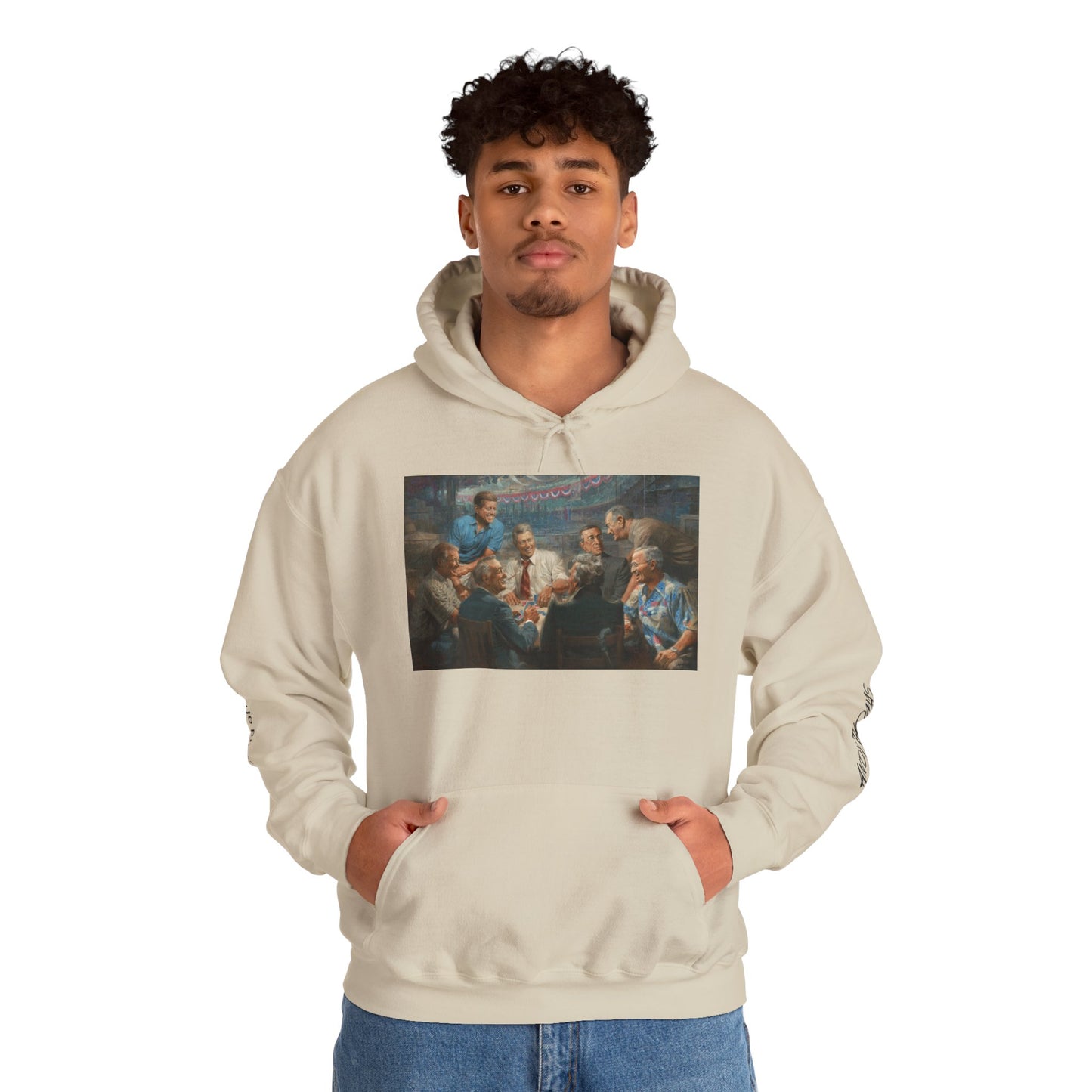 True Blues — Presidents Playing Poker Portrait Pullover