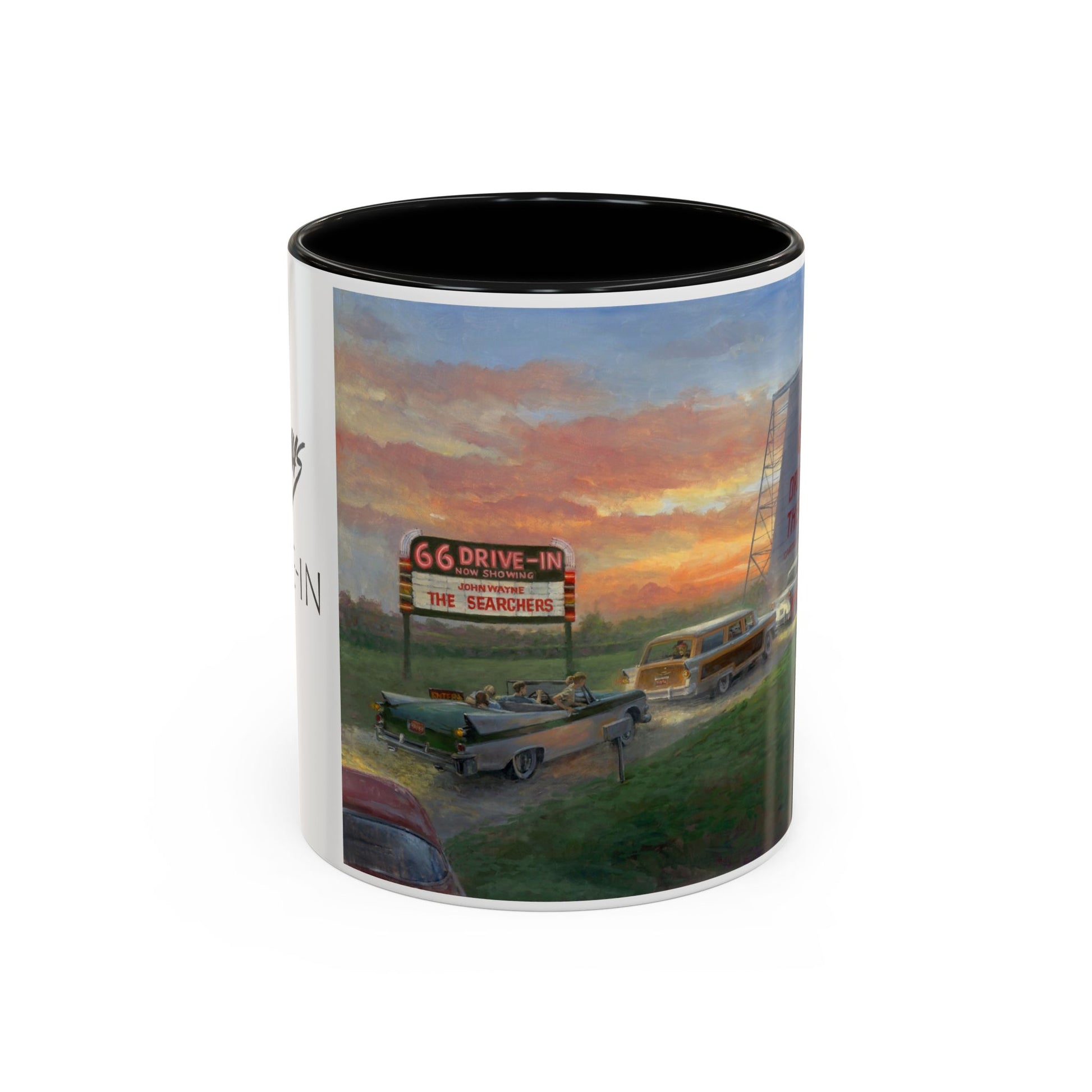 Retro Drive-In Coffee Mug - 66 Theatre Nostalgia - Andy Thomas Designs