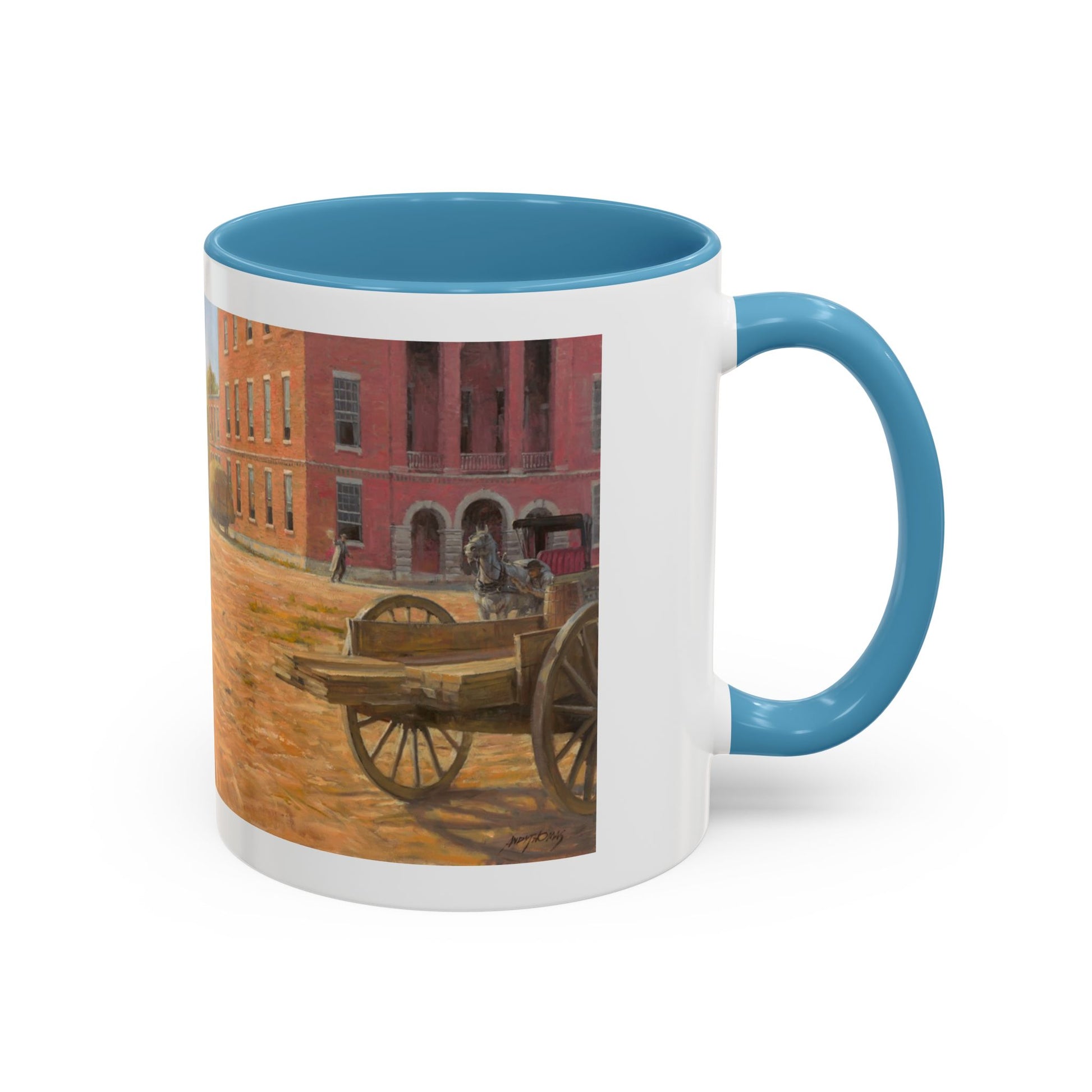 Wild Bill Hickok vs Dave Tutt | Rustic Western Accent Coffee Mug - Vintage Scene, Ideal Gift for Coffee Lovers - Andy Thomas Designs