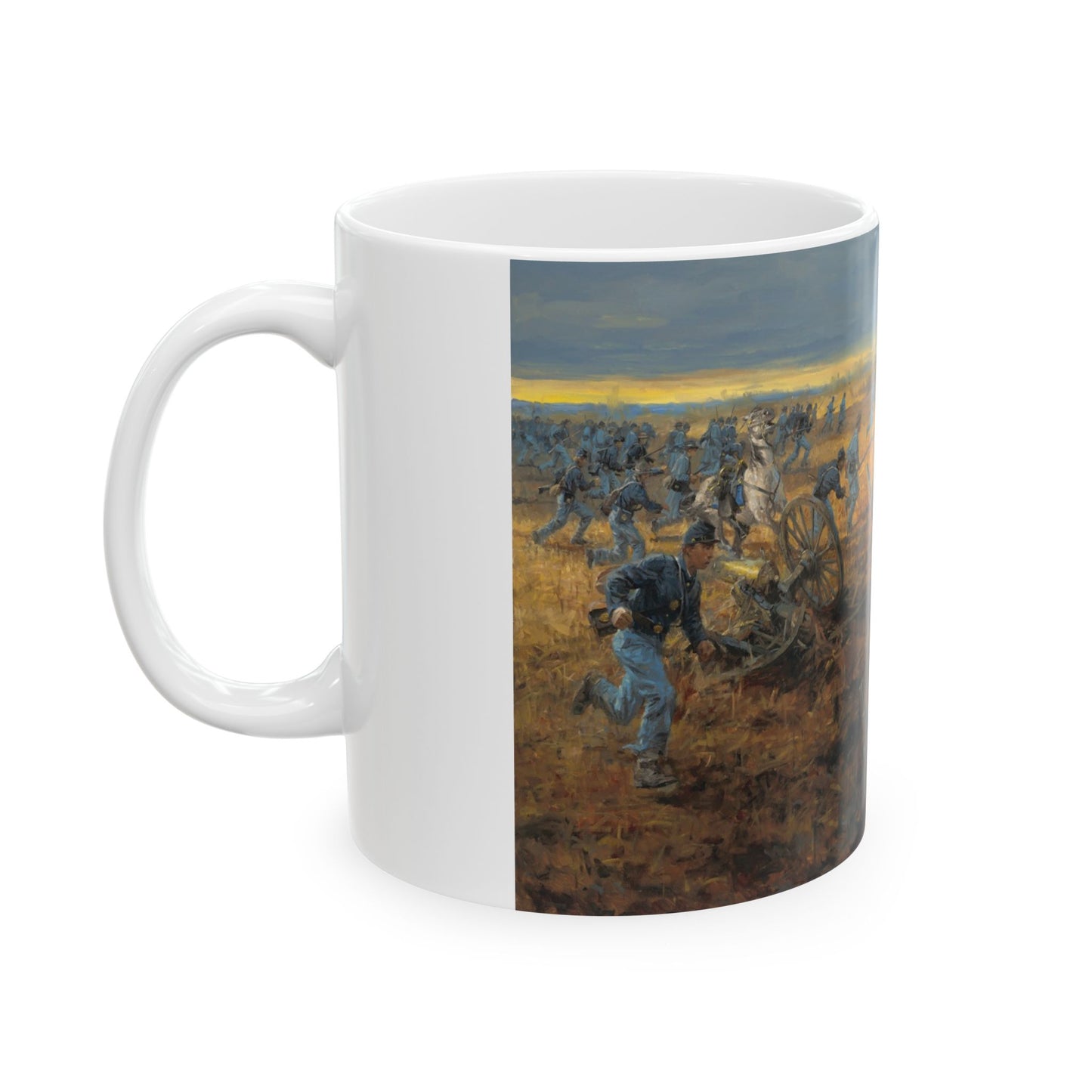 Stand Fast! The Pioneer Brigade - Ceramic Mug with Stones River Civil War Design.