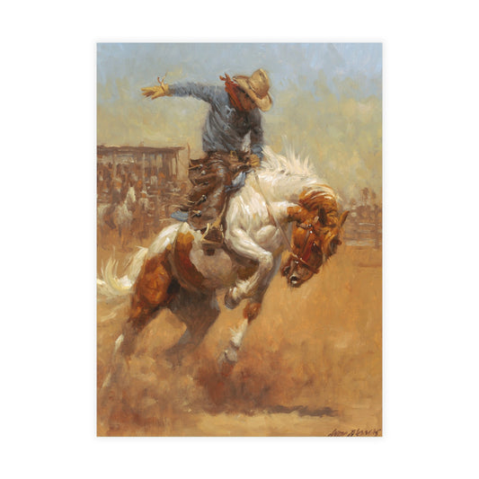 Note Cards: Dusty Bronc - Envelopes Included