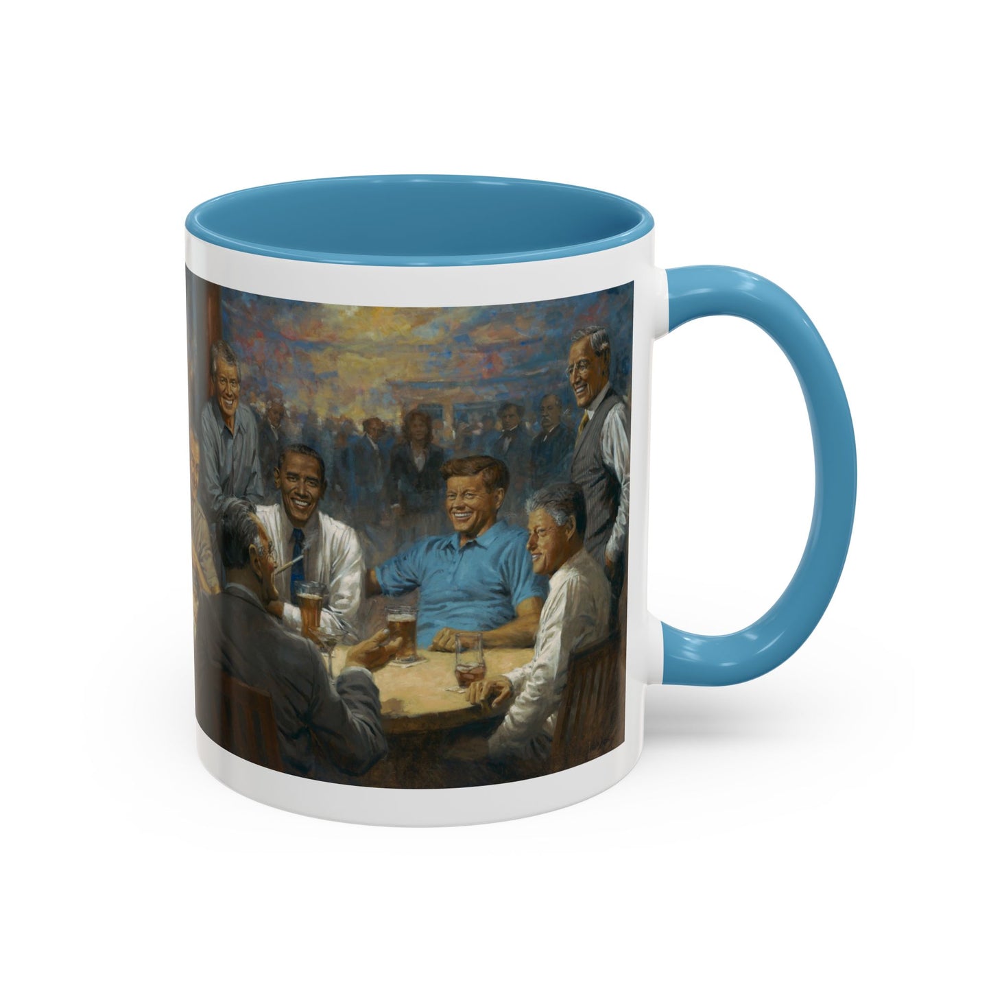 The Democratic Club Coffee Mug - 11oz & 15oz - Past Democrat Presidents Social Club with Obama