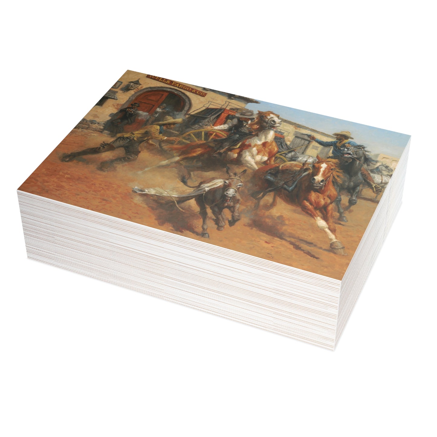 Note Cards: The Burro and the Bad Men - Envelopes Included