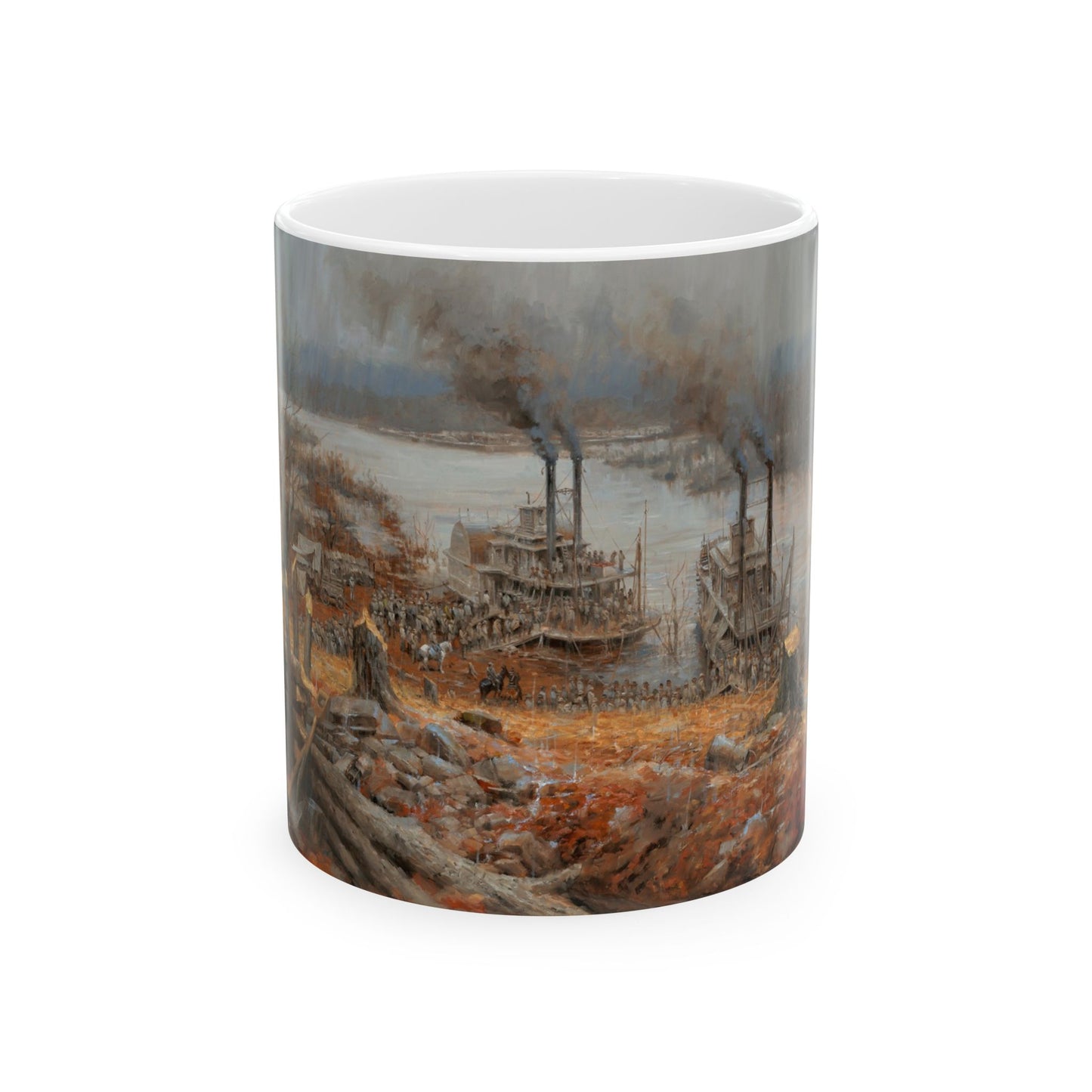 An Unfinished Fort - Ceramic Mug with Fort Henry Civil War Design.