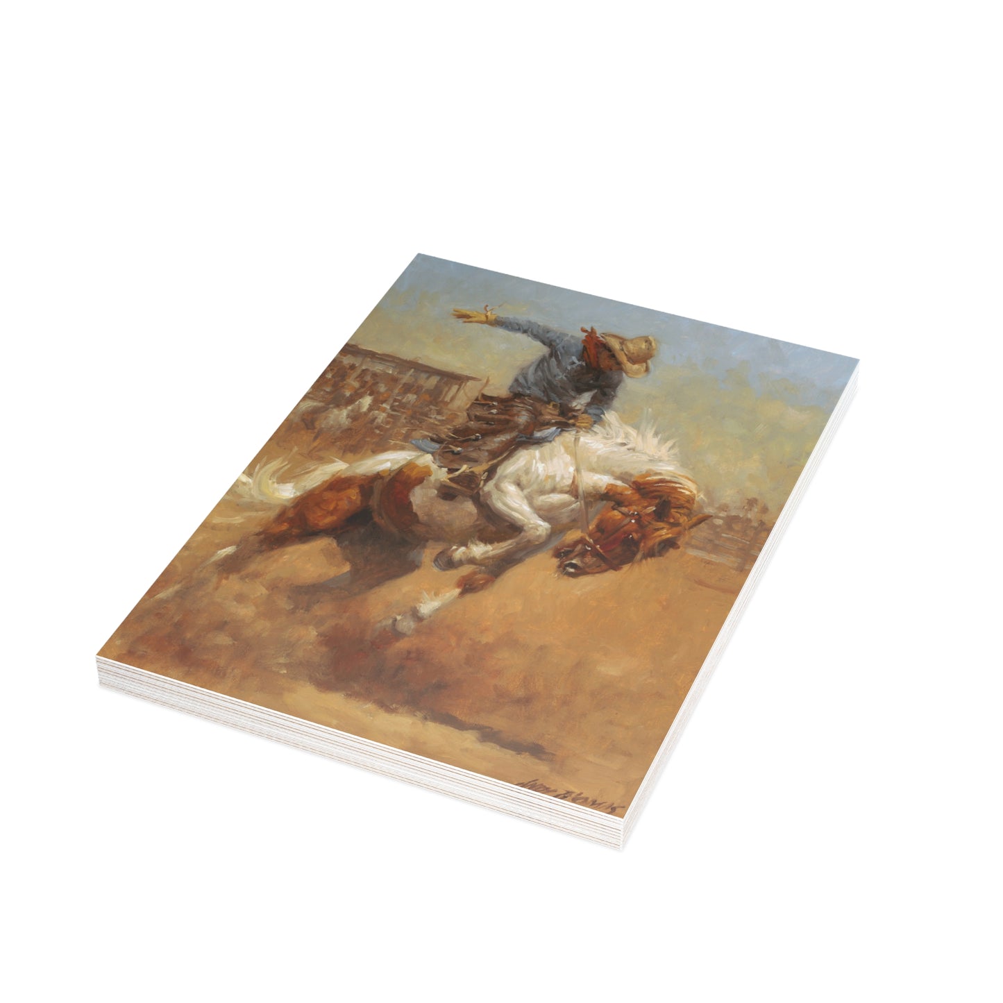 Note Cards: Dusty Bronc - Envelopes Included