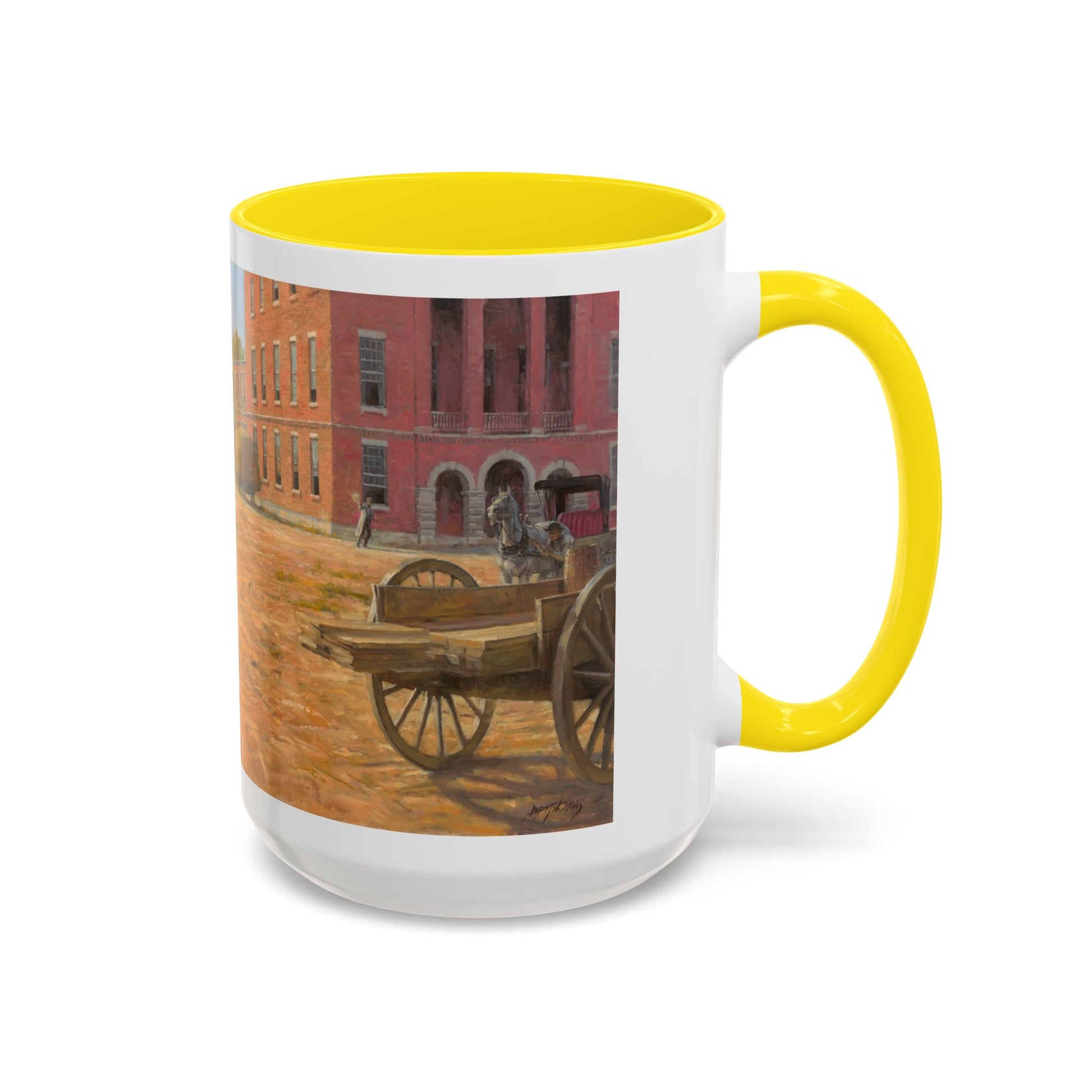 Wild Bill Hickok vs Dave Tutt | Rustic Western Accent Coffee Mug - Vintage Scene, Ideal Gift for Coffee Lovers - Andy Thomas Designs
