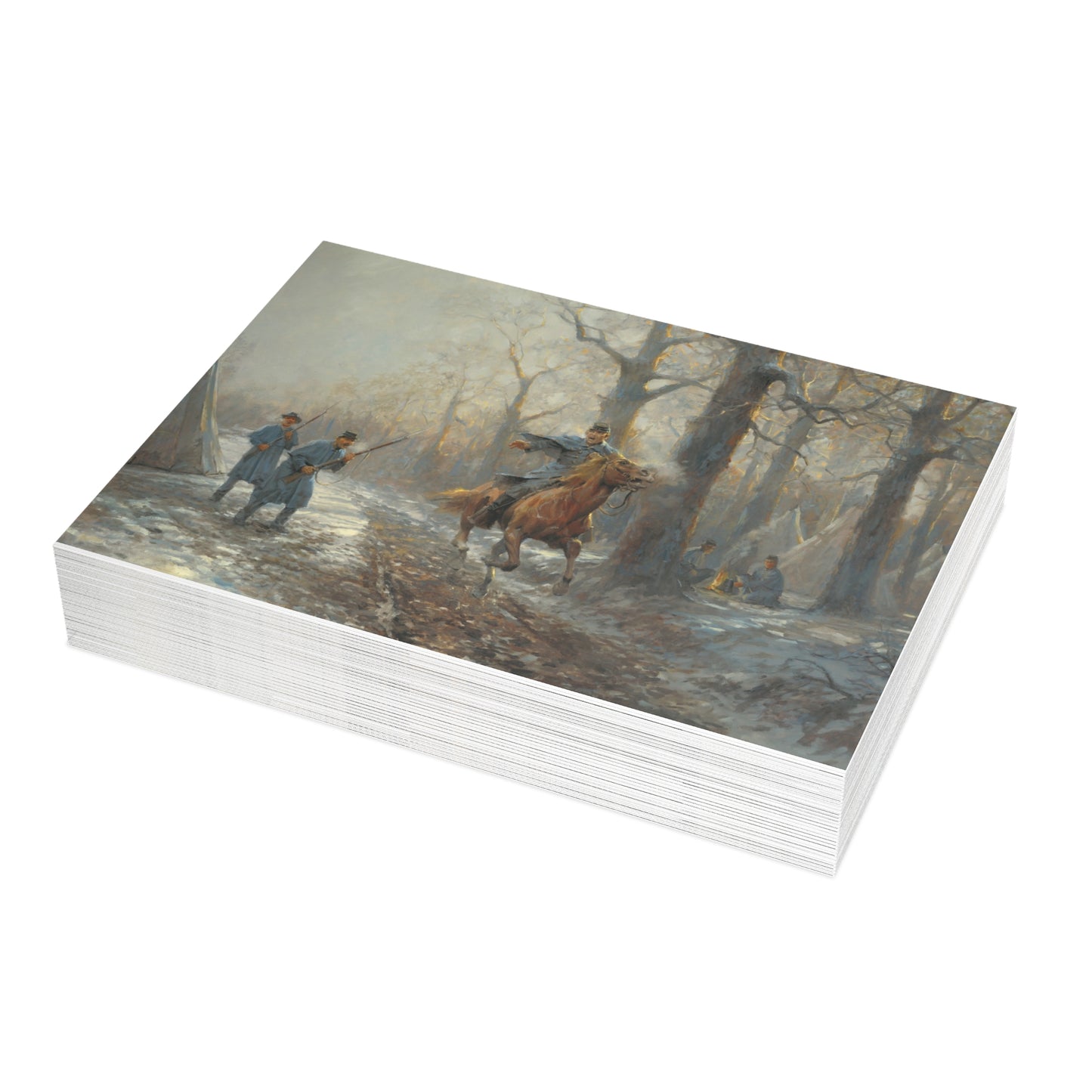 Note Cards: The Enemy is Behind Us - Envelopes Included