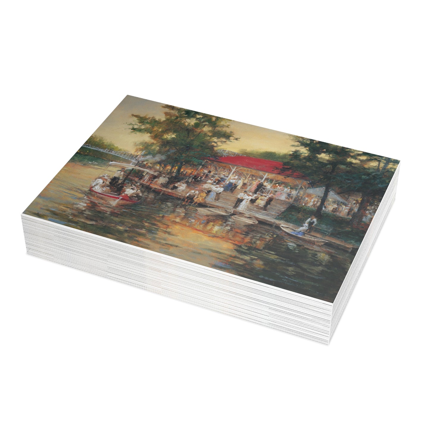 Note Cards: An Evening at Lakeside - Envelopes Included