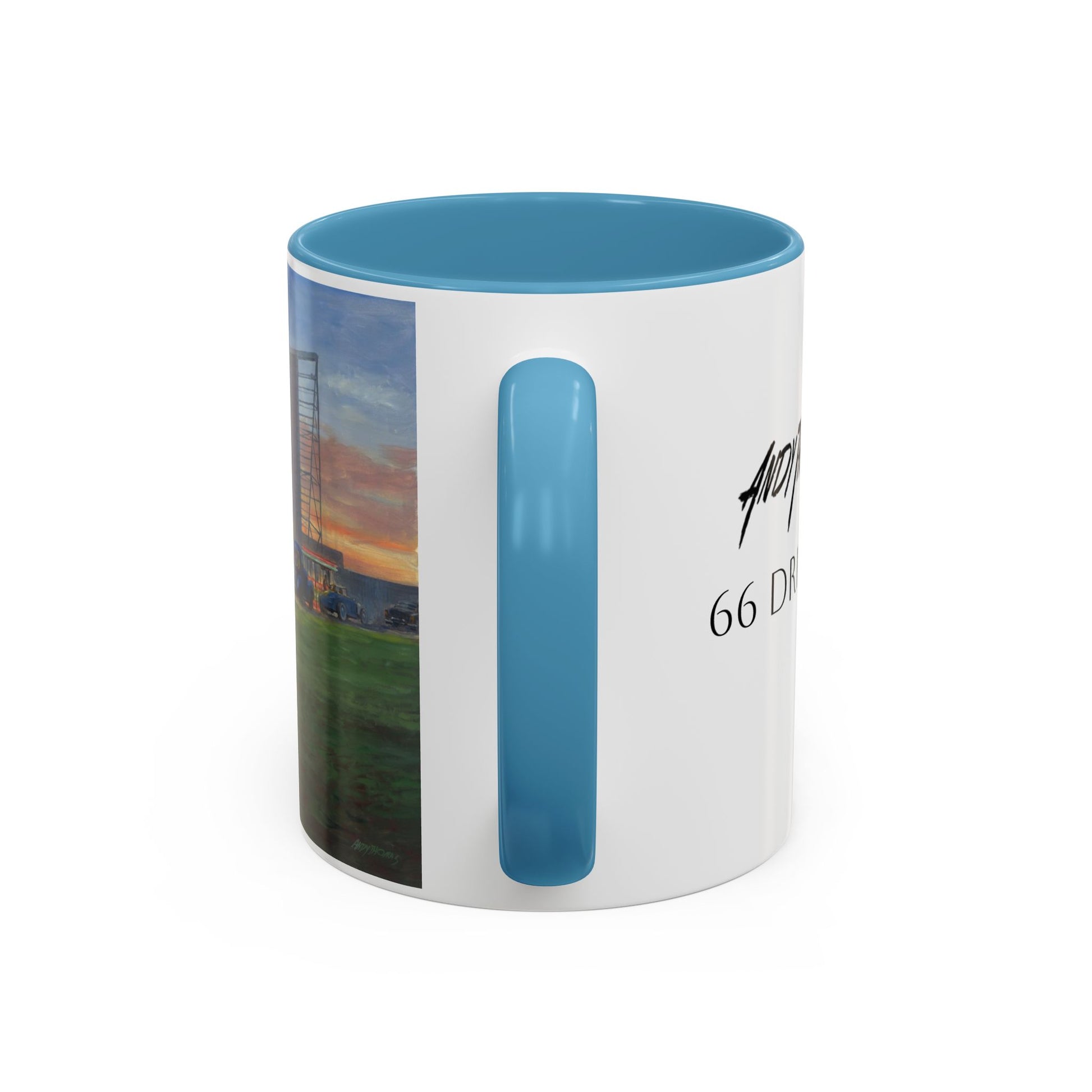 Retro Drive-In Coffee Mug - 66 Theatre Nostalgia - Andy Thomas Designs