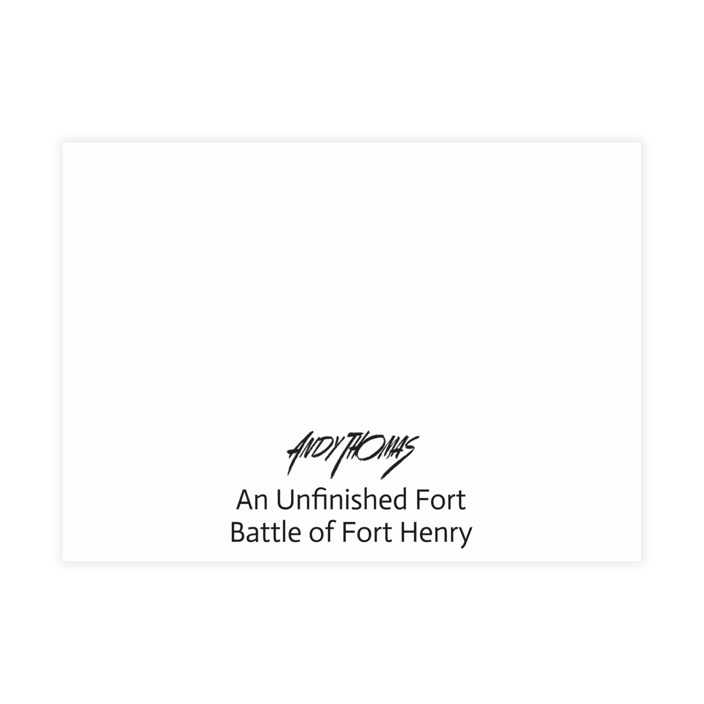 Note Cards: An Unfinished Fort - Envelopes Included