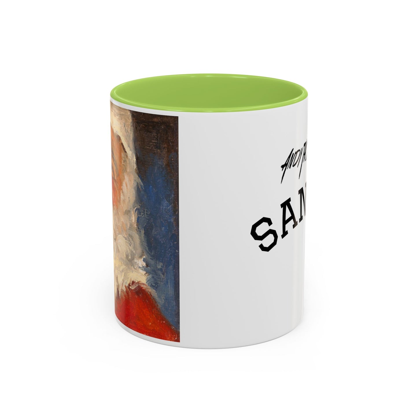 Santa Accent Coffee Mug - Holiday Gift, Christmas Decor, Santa Lover's Mug, Ceramic Coffee Cup, Unique Santa Mug