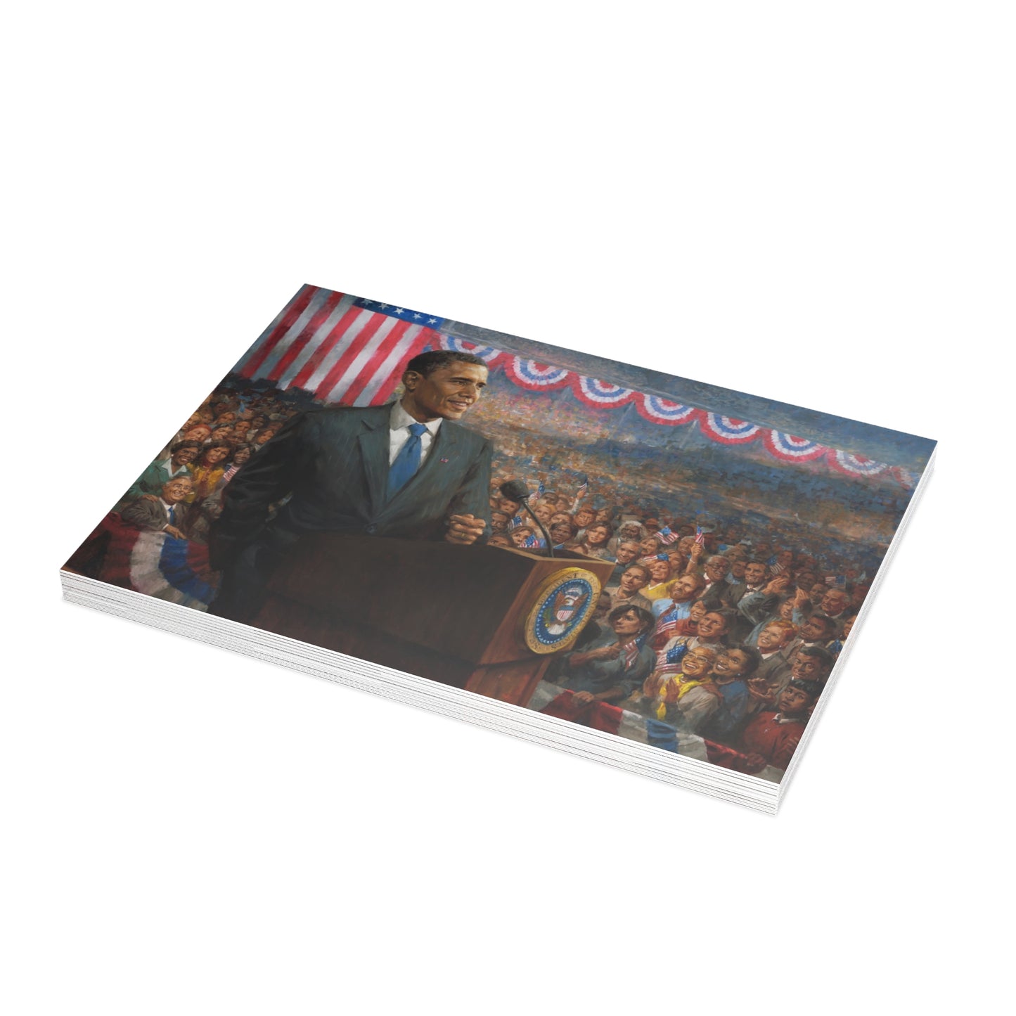 Note Cards: Change | Acceptance Speech of President Obama on Inauguration Day - Envelopes Included