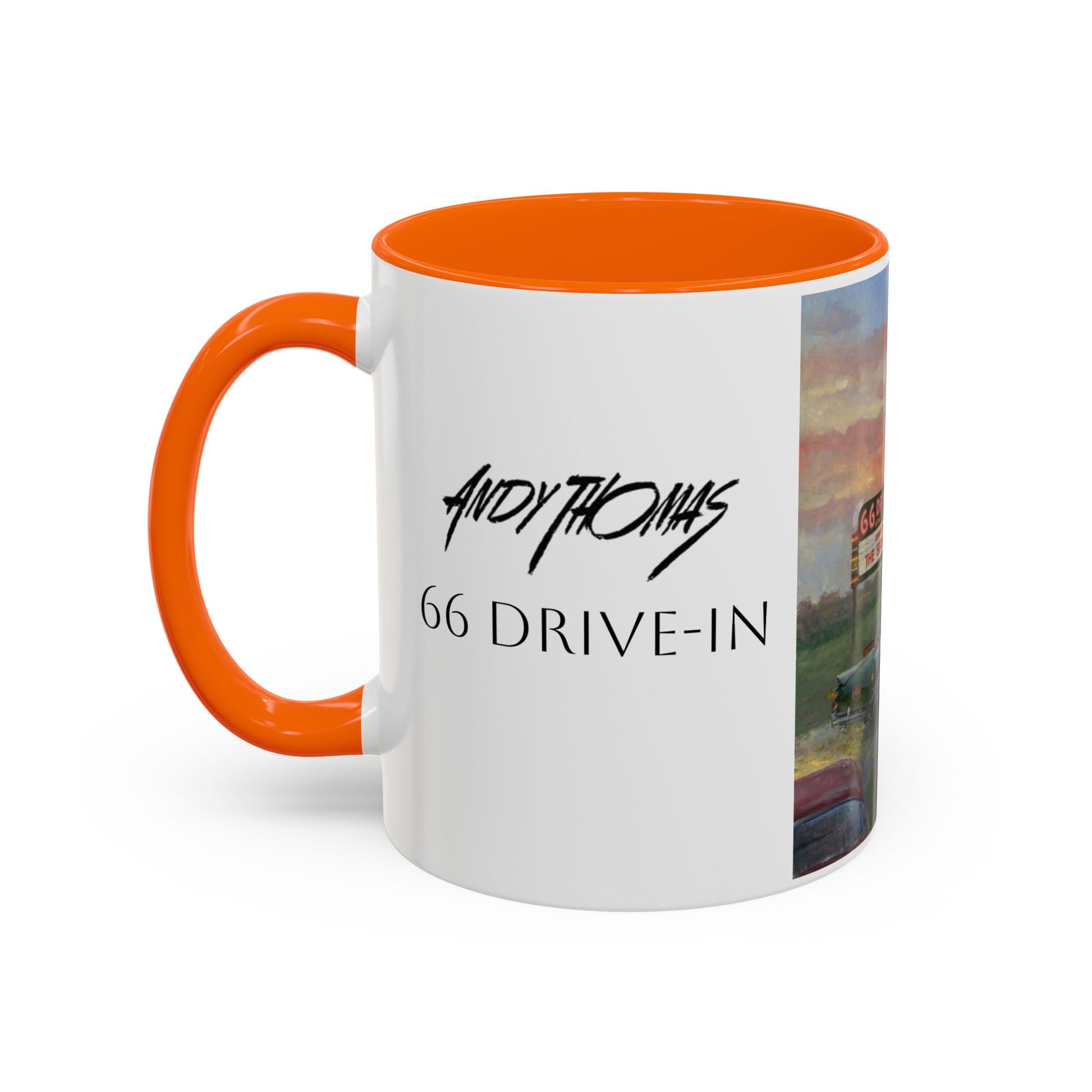 Retro Drive-In Coffee Mug - 66 Theatre Nostalgia - Andy Thomas Designs