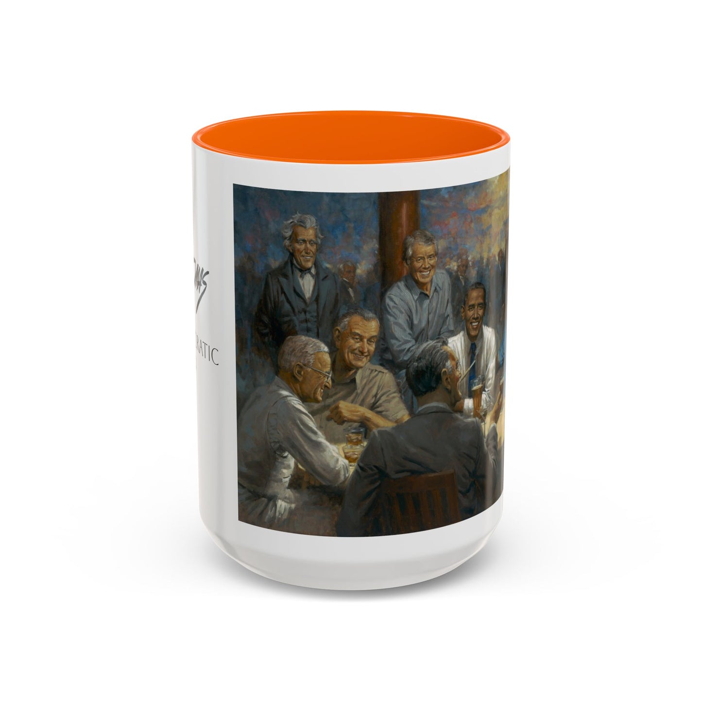The Democratic Club Coffee Mug - 11oz & 15oz - Past Democrat Presidents Social Club with Obama