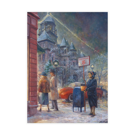 Note Cards: Christmas on the Square | Seasonal - Envelopes Included